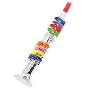 Clarinete de brinquedo prateado com 8 teclas 42 cm Bontempi