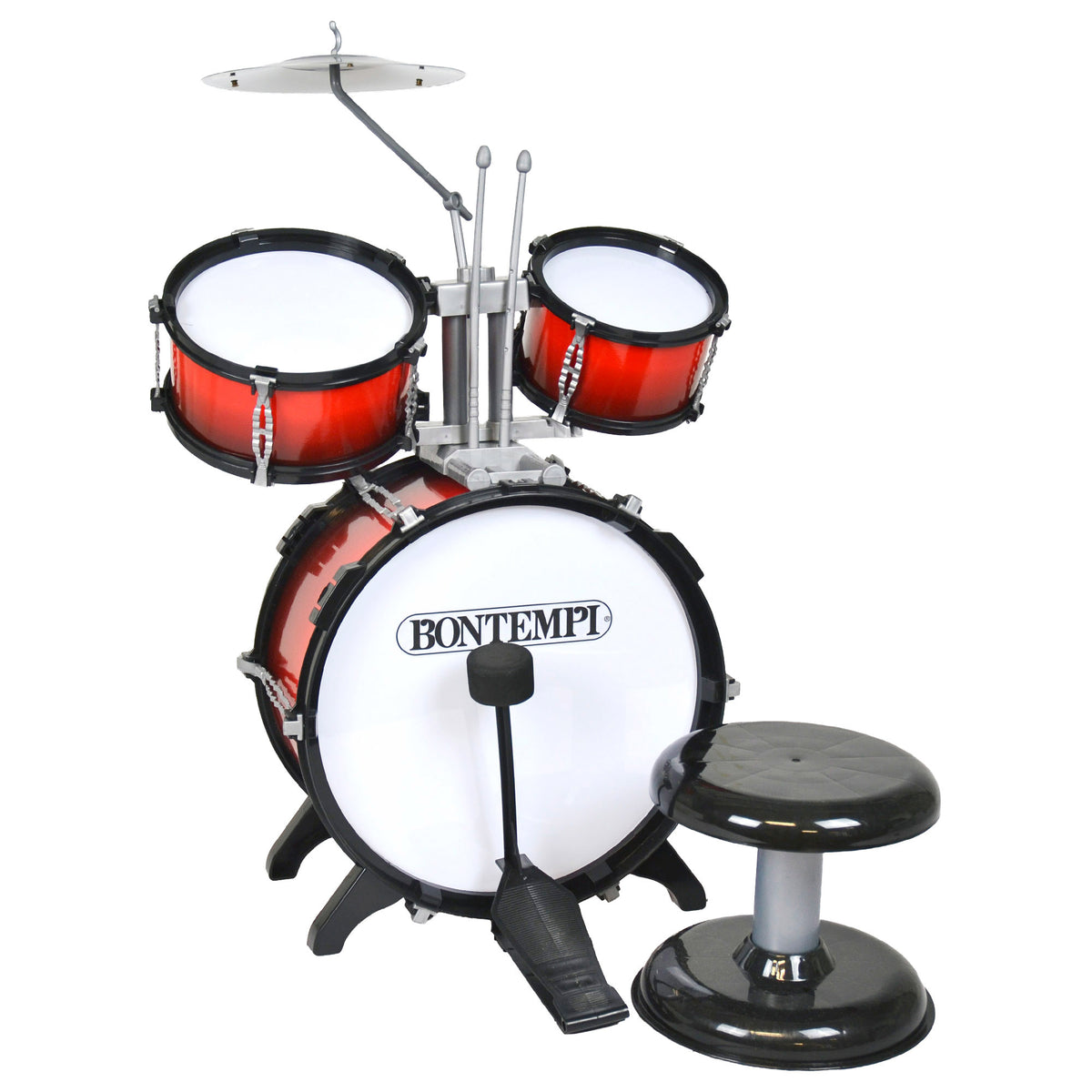 Bateria infantil com banco 47x47x70 cm Bontempi