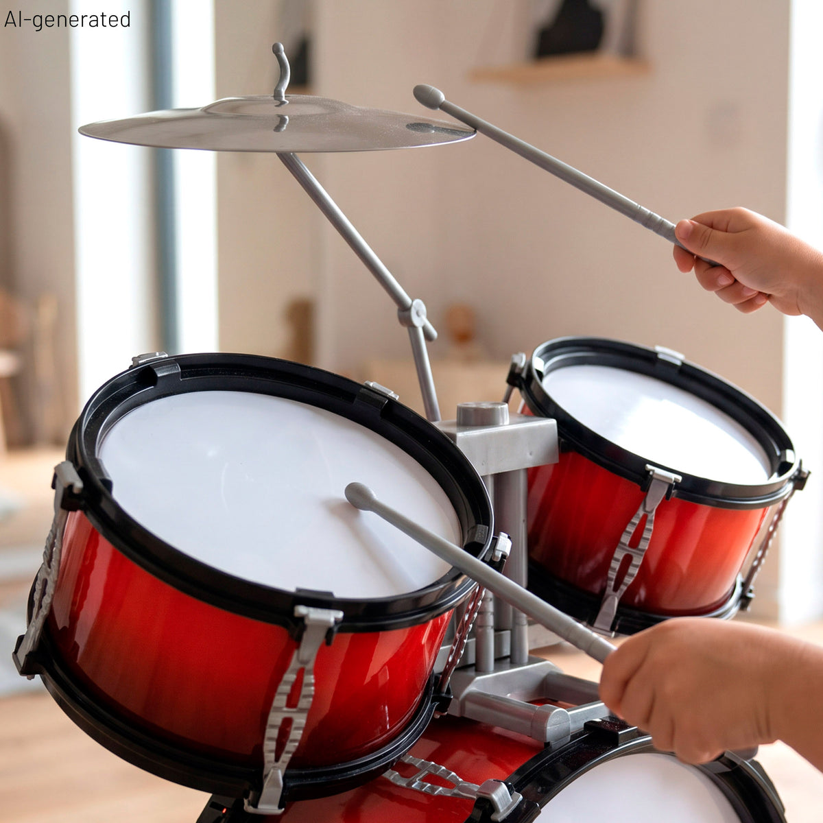 Bateria infantil com banco 47x47x70 cm Bontempi