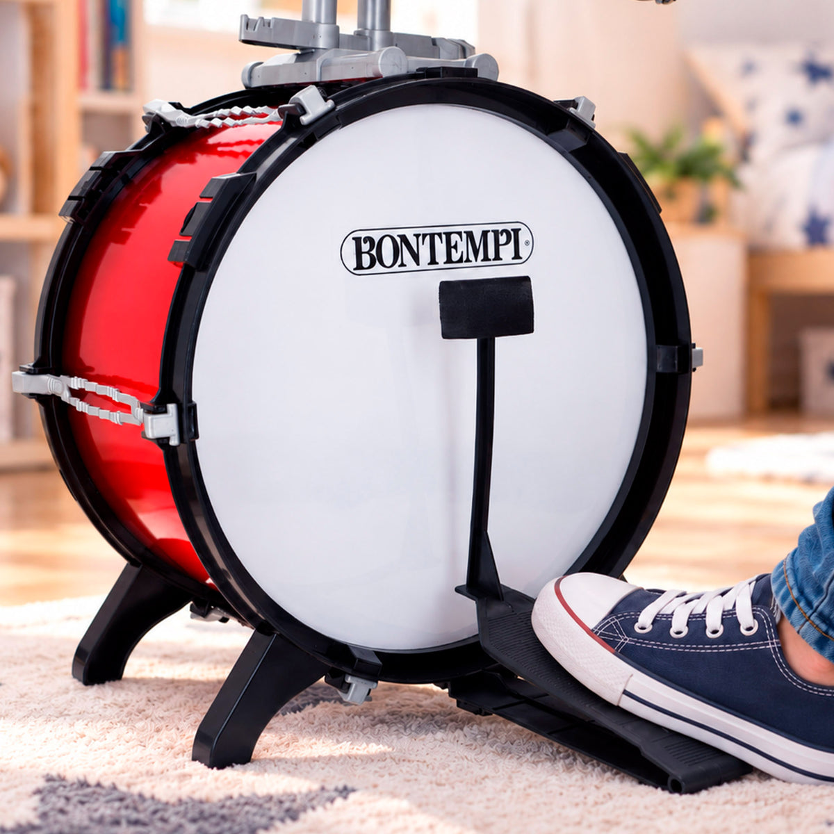 Bateria infantil com banco 47x47x70 cm Bontempi
