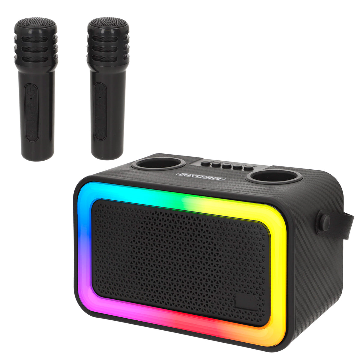 Altifalante de karaoke com 2 microfones Bontempi