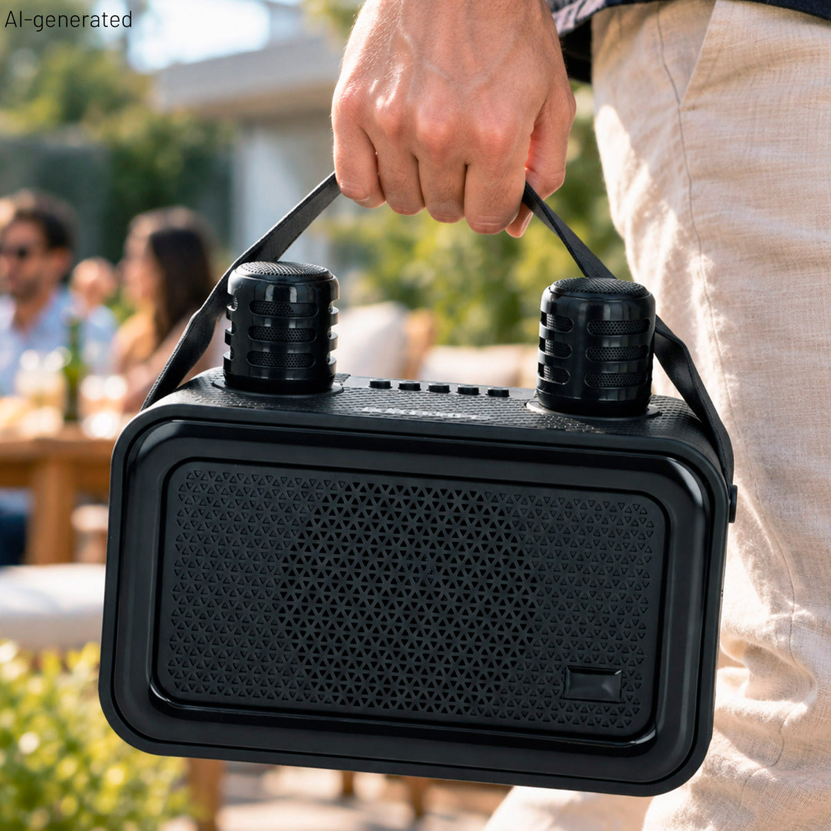 Altifalante de karaoke com 2 microfones Bontempi