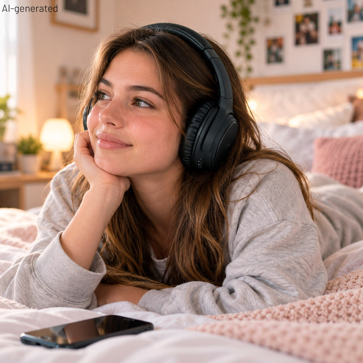 Auscultadores sem fios com microfone e cancelamento de ruído Bontempi