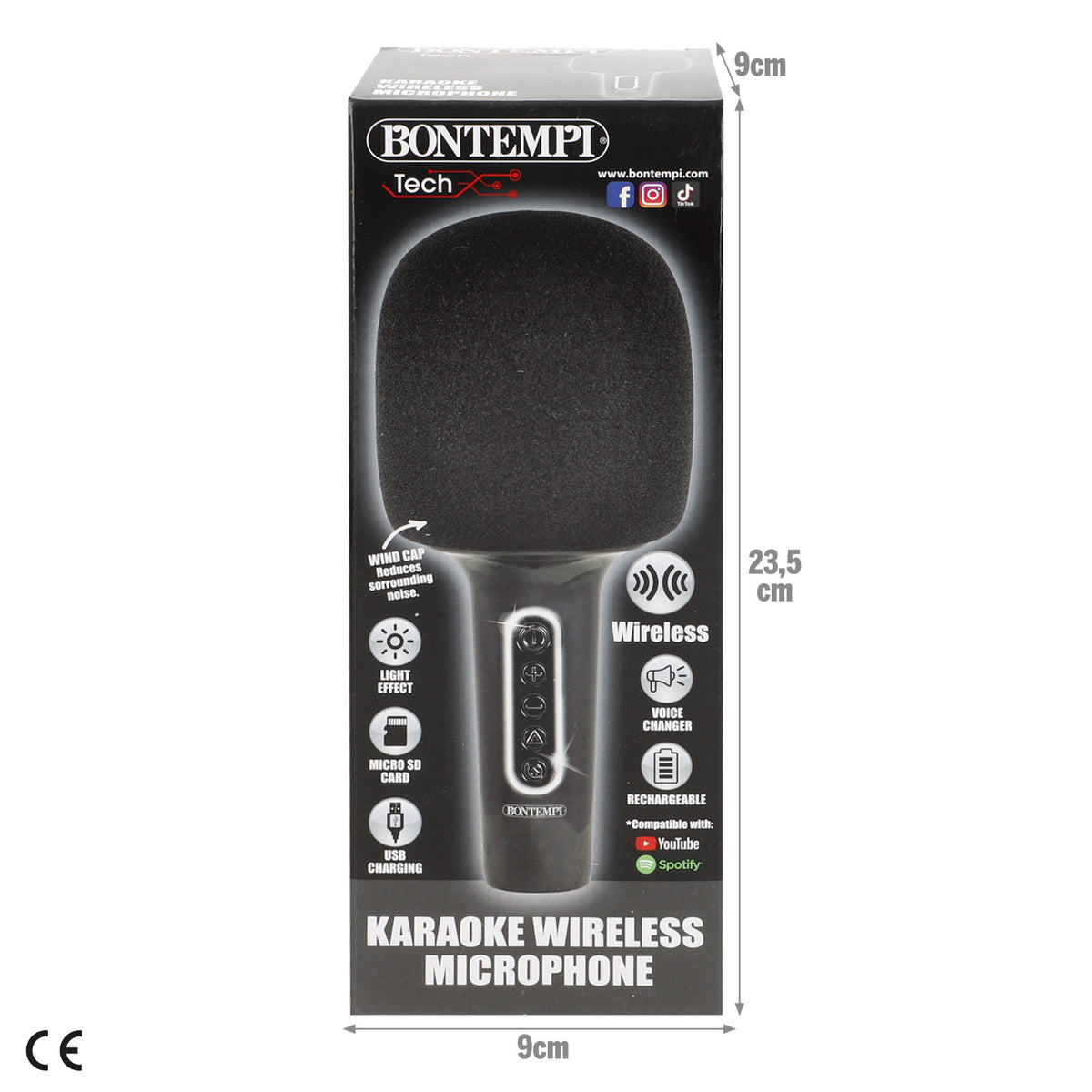 Microfone sem fios com altifalante Bontempi