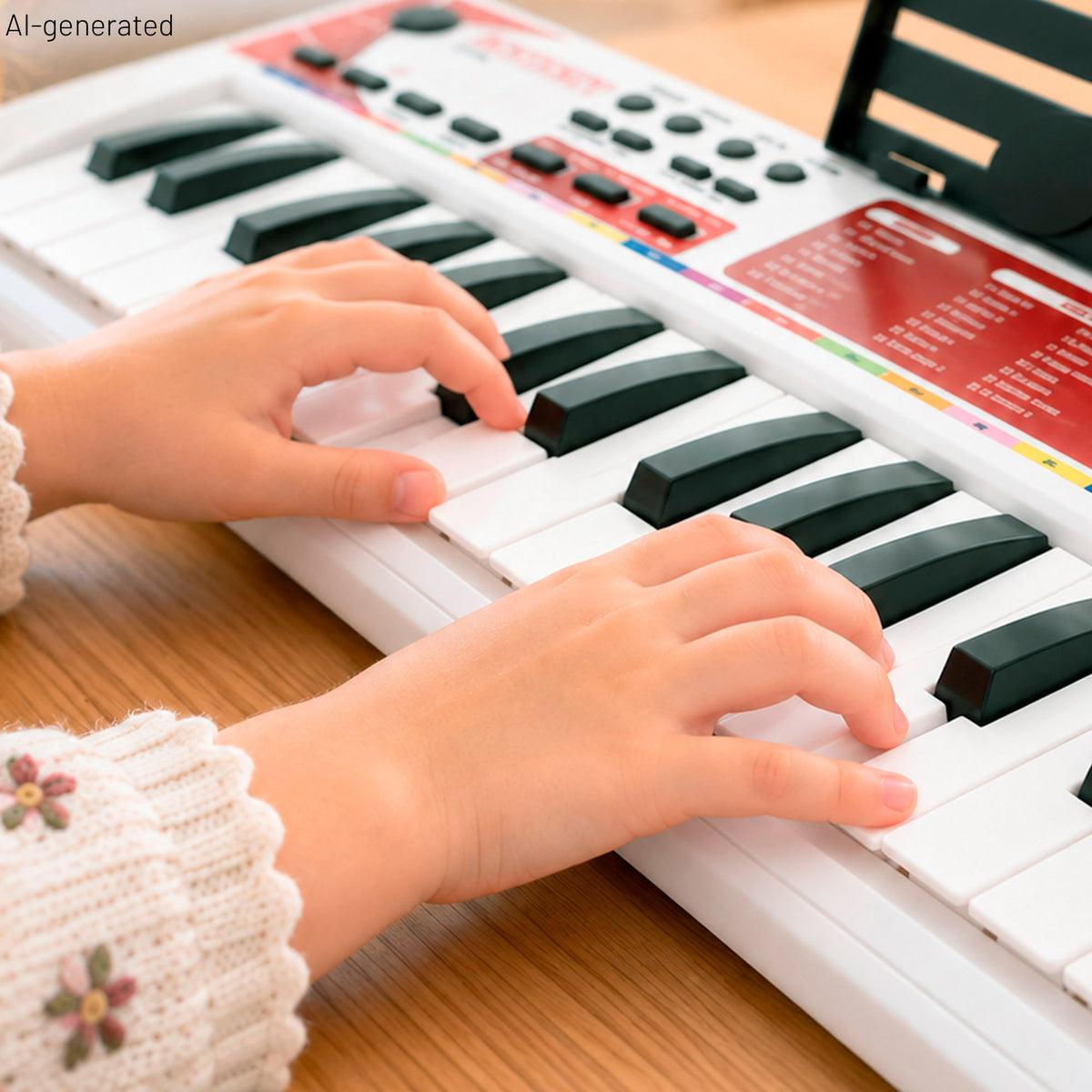 Teclado eletrónico para crianças 37 teclas com ritmos, sons e função de aprendizagem Bontempi