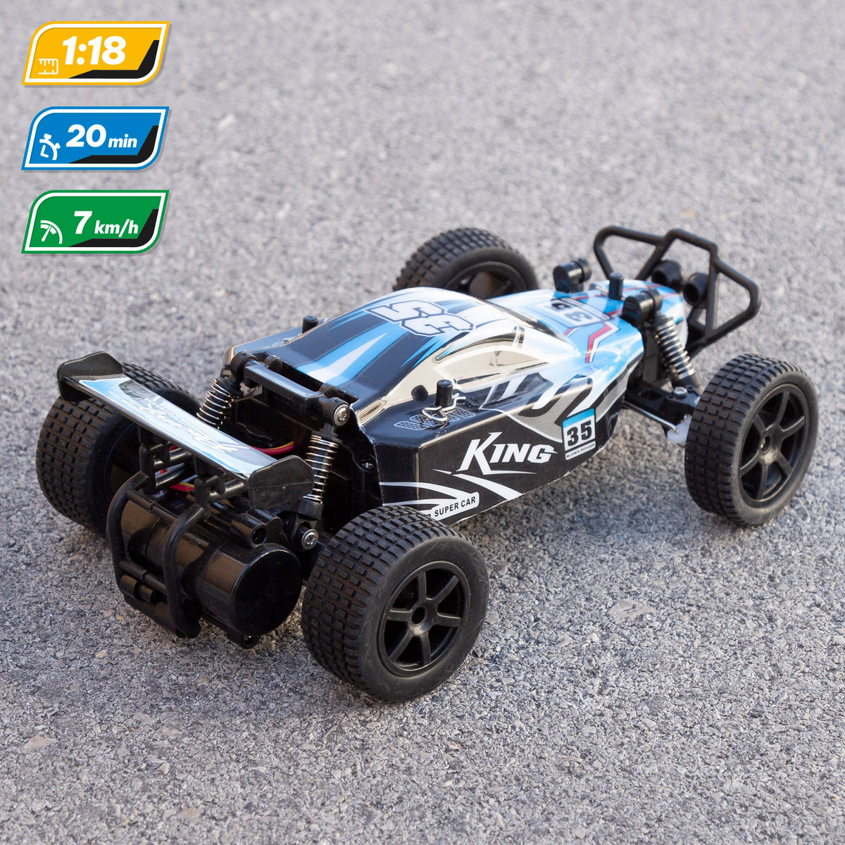 Carro de competição telecomandado 1:18 Speed & Go