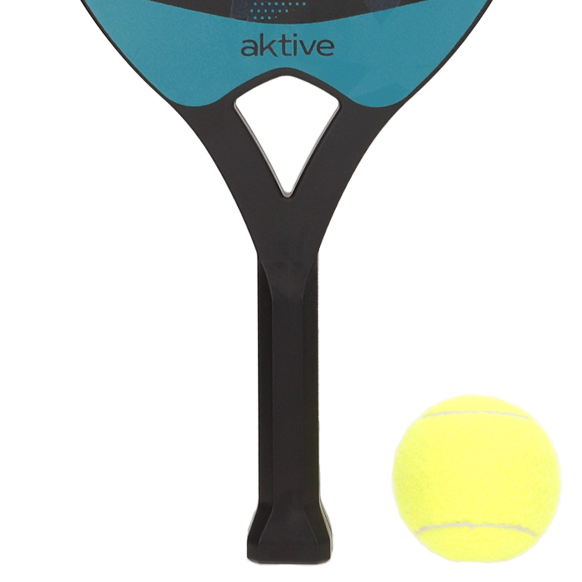 Conjunto Aktive com 2 raquetes de praia, bola e bolsa de rede.