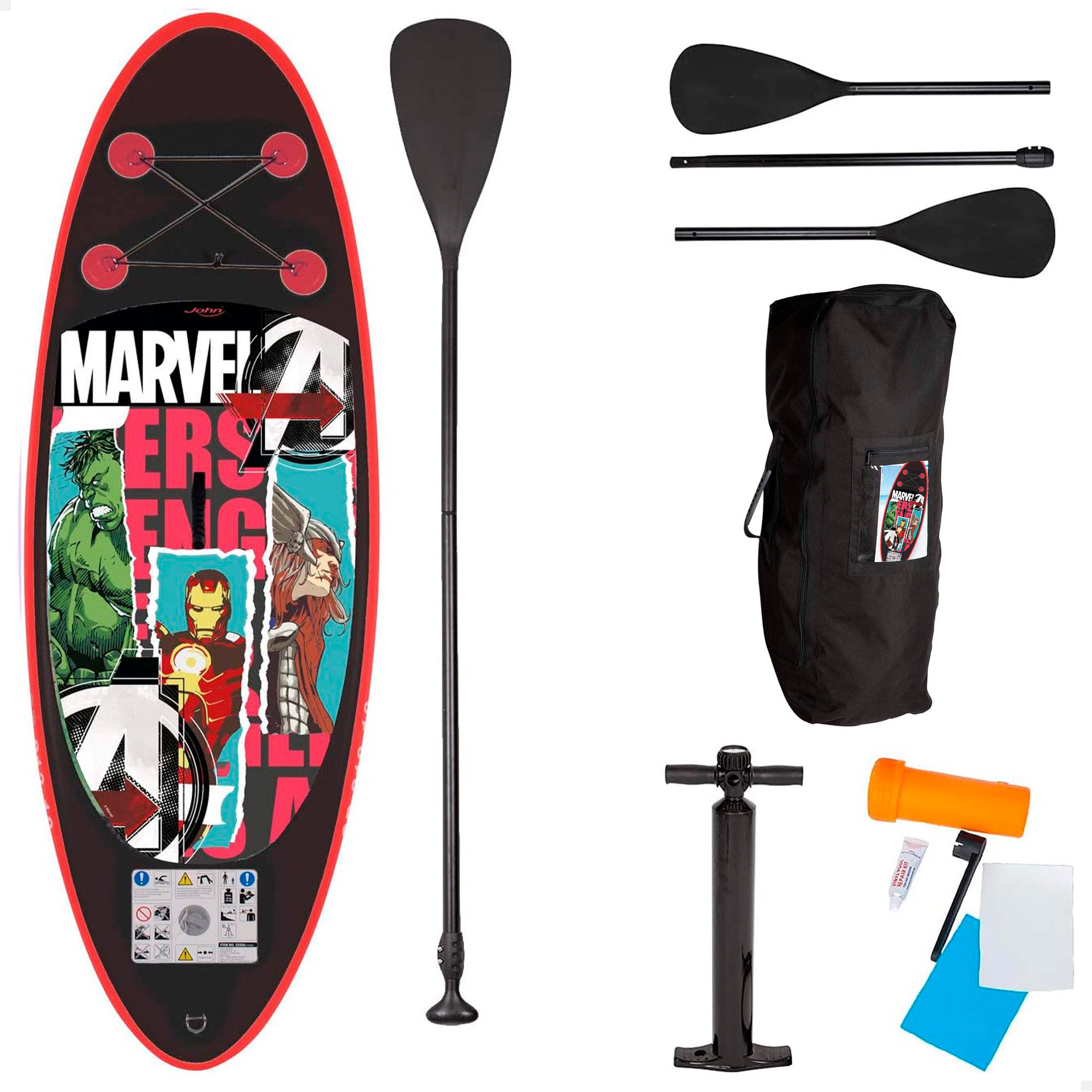 Prancha de Stand Up Paddle Insuflável dos Vingadores 150L para Crianças