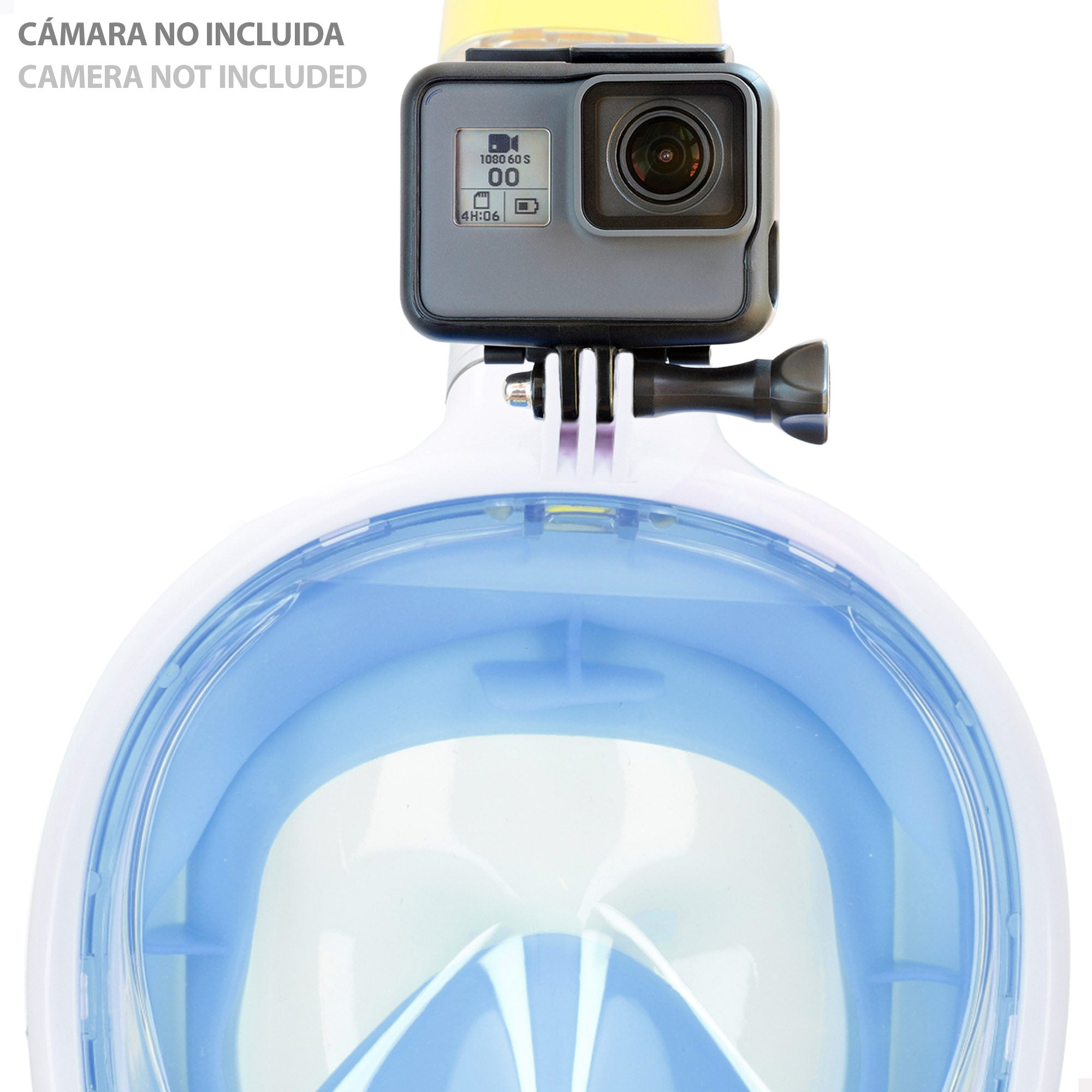 Máscara de mergulho Aqua Sport com suporte para câmara