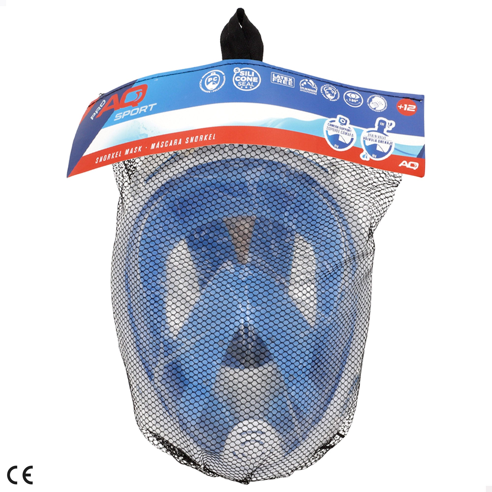 Máscara de mergulho Aqua Sport com suporte para câmara