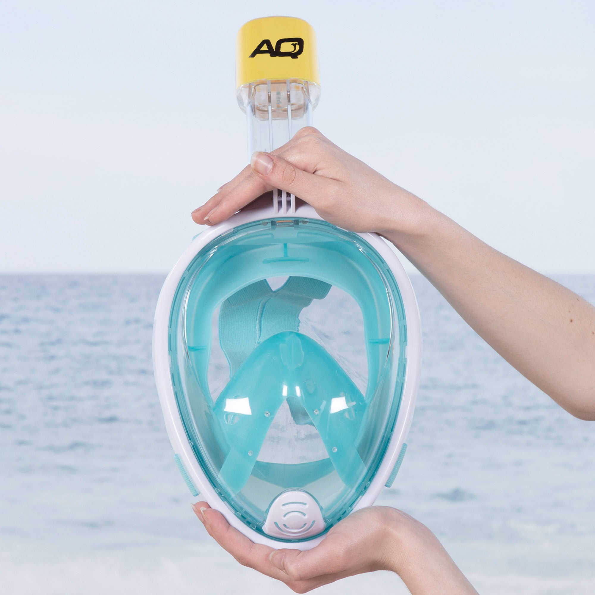 Aqua Sport Máscara de Snorkel para Criança com Suporte para Câmara