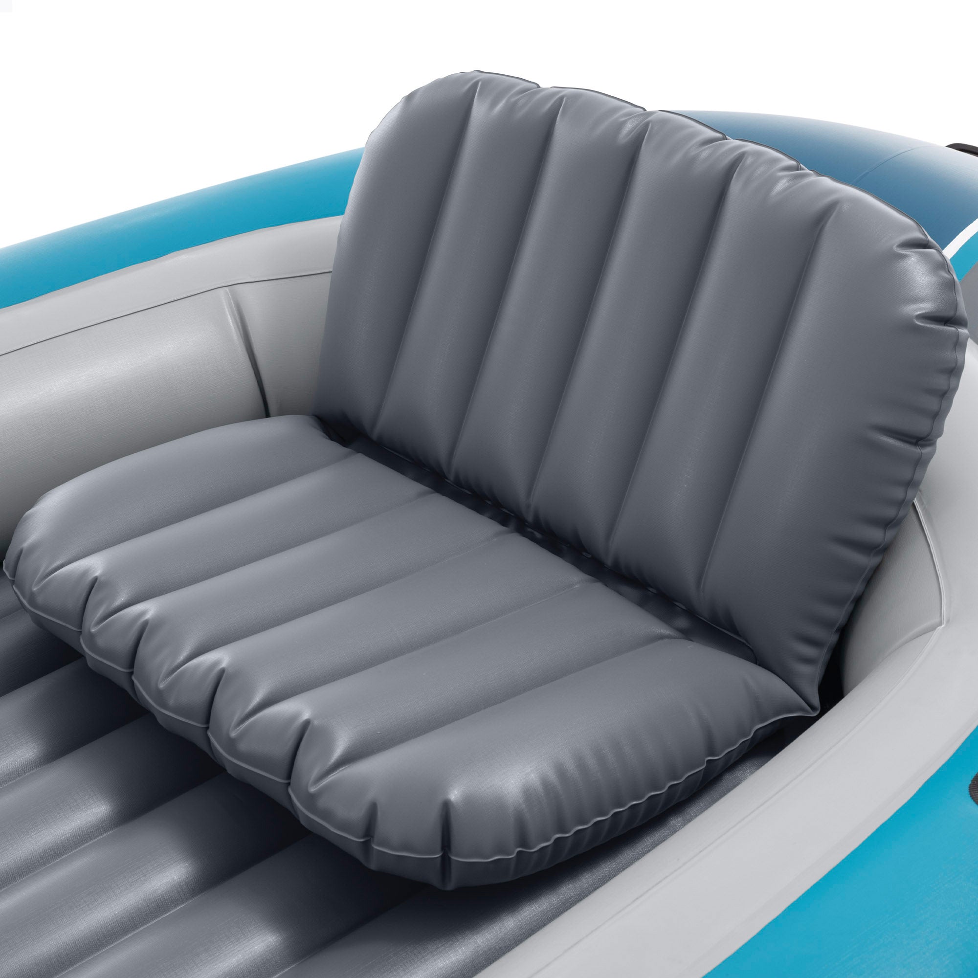 Bote insuflável INTEX Excursion 4 com remos, bomba de enchimento e assentos insufláveis.