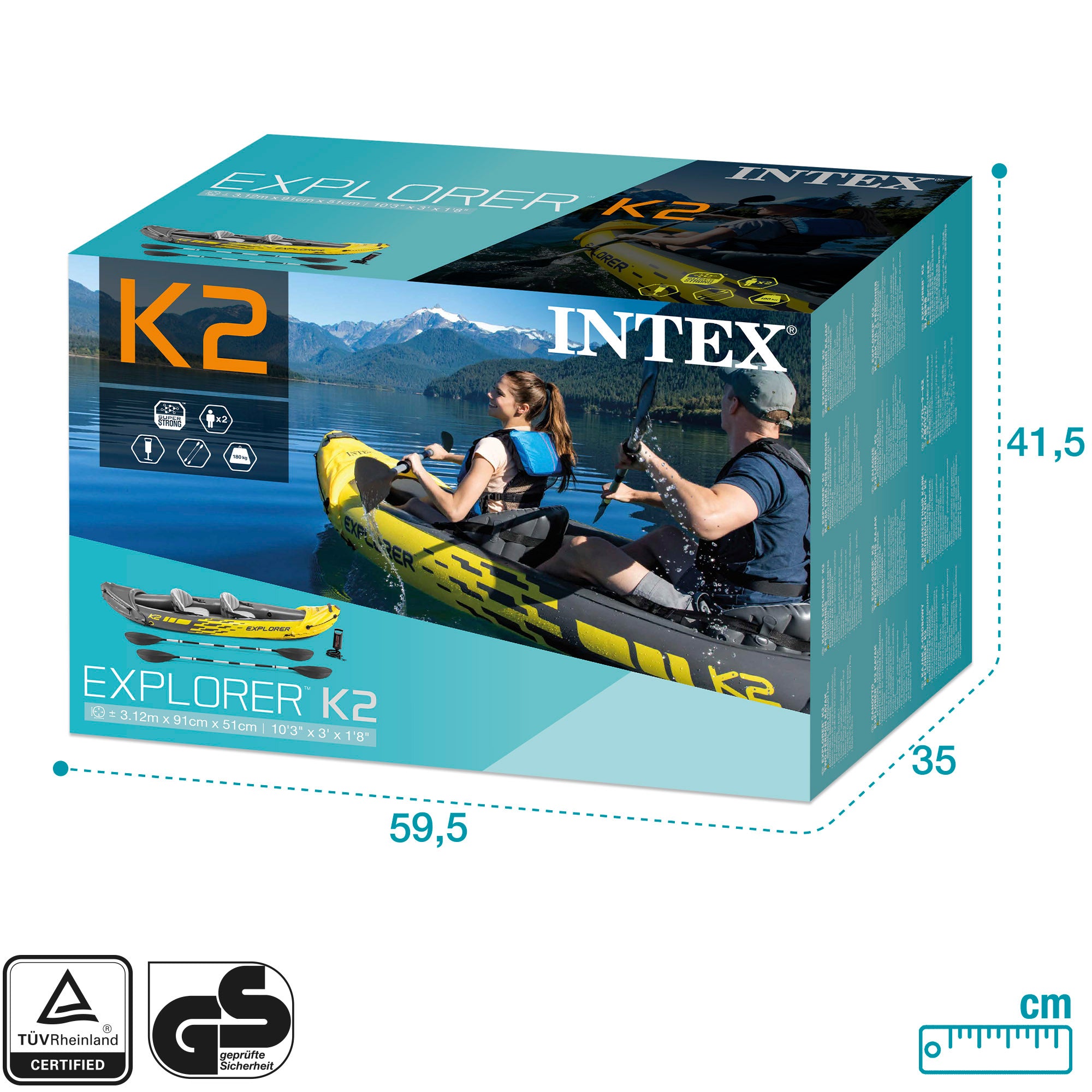 Caiaque insuflável INTEX Explorer K2