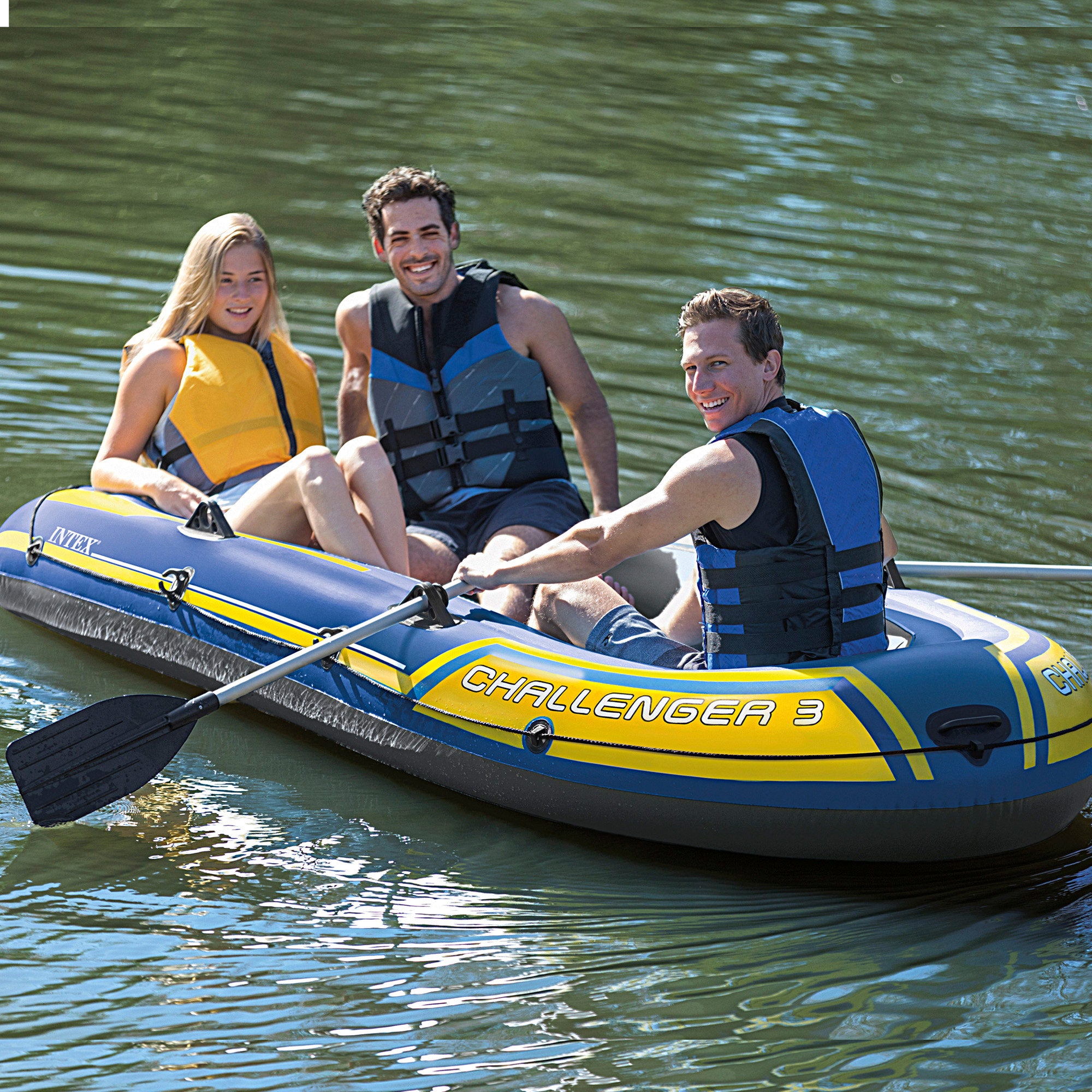 Bote insuflável INTEX Challenger 3 com remos 295x137x43 cm