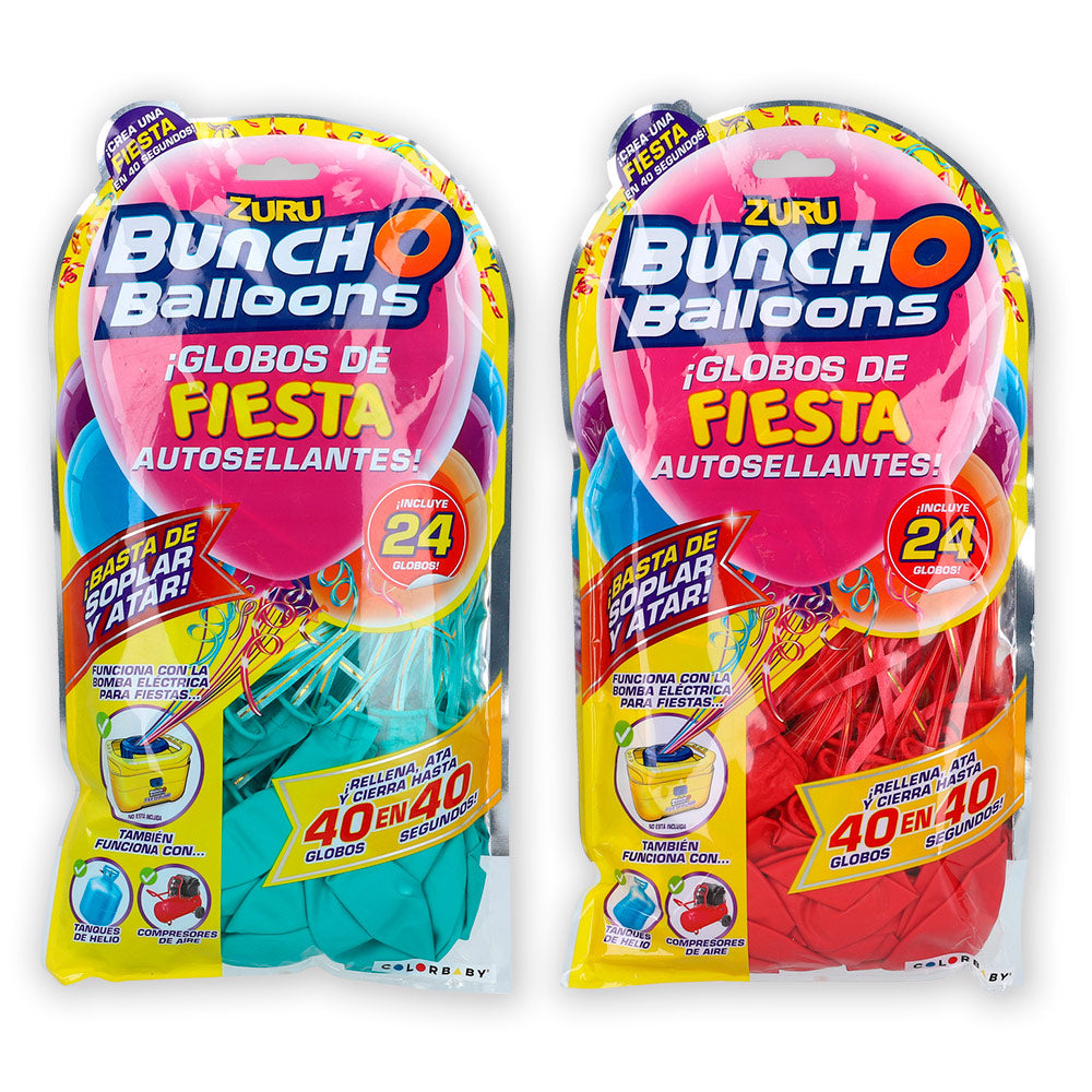Pack de 24 balões de festa autovedantes da Bunch O Balloons.