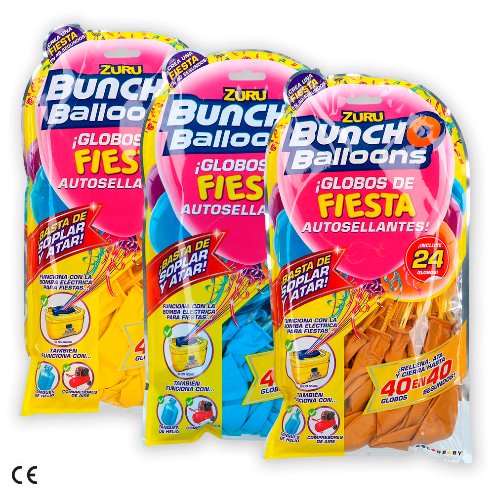 Pack de 24 balões de festa autovedantes da Bunch O Balloons.