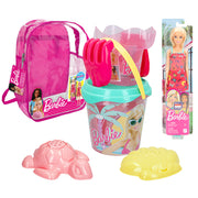 Conjunto Barbie Balde de Praia com Boneca, Acessórios e Mochila para Transporte