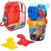 Conjunto Hot Wheels Balde de Praia com Acessórios e Mochila para Transporte