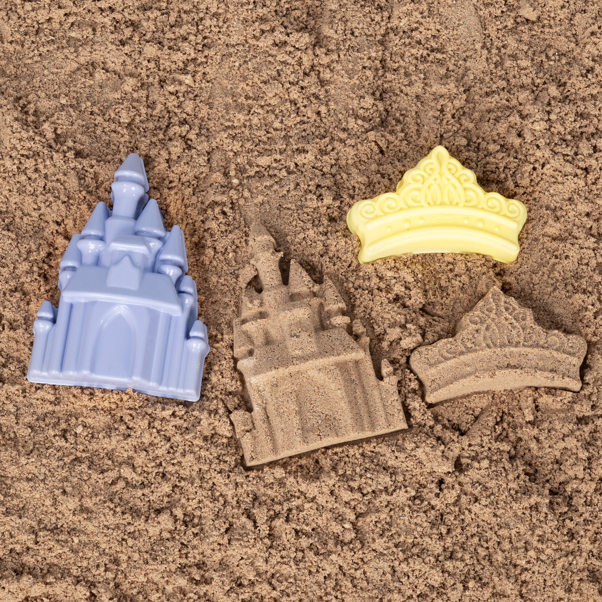 Balde de praia das Princesas Disney com acessórios e mochila