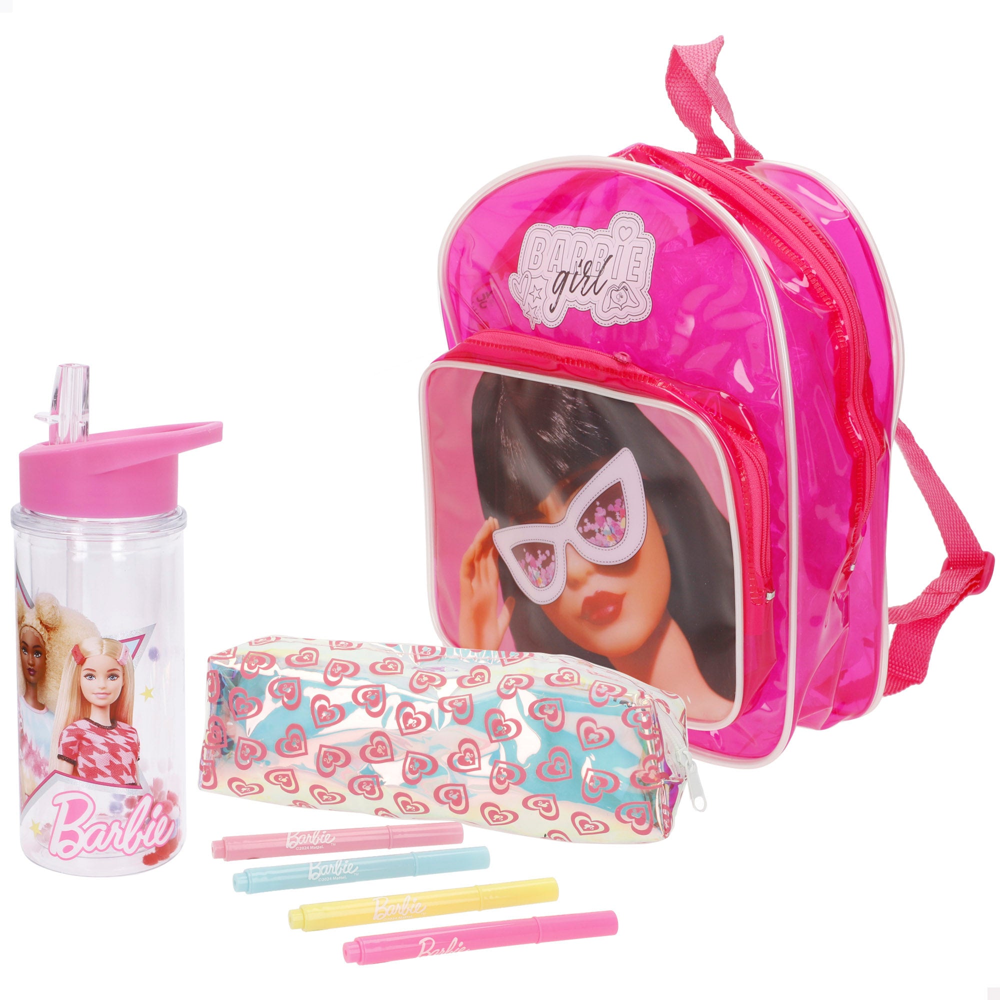 Conjunto de acessórios para mochila de colorir da Barbie