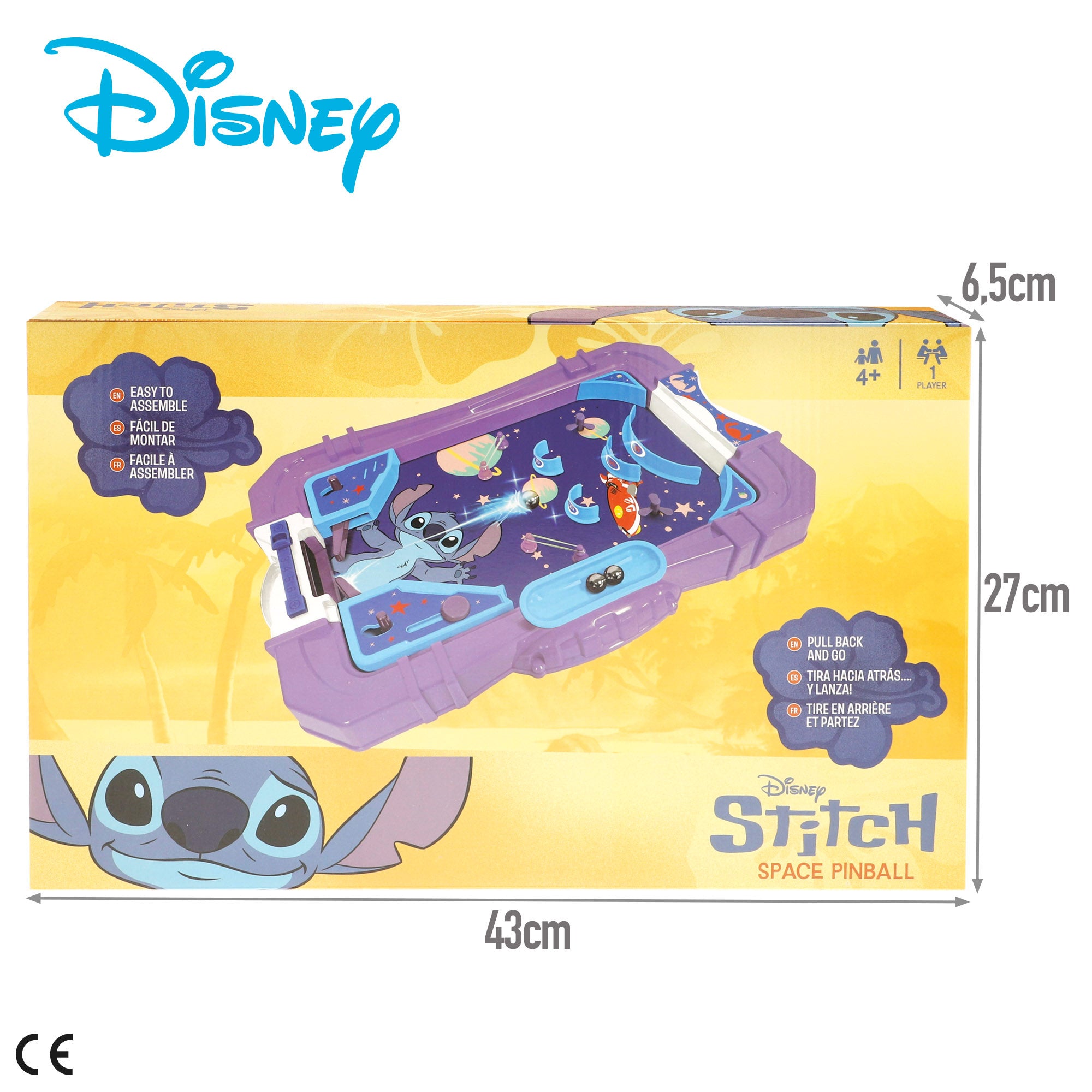 Pinball Stitch para mesa infantil 26x38x8 cm