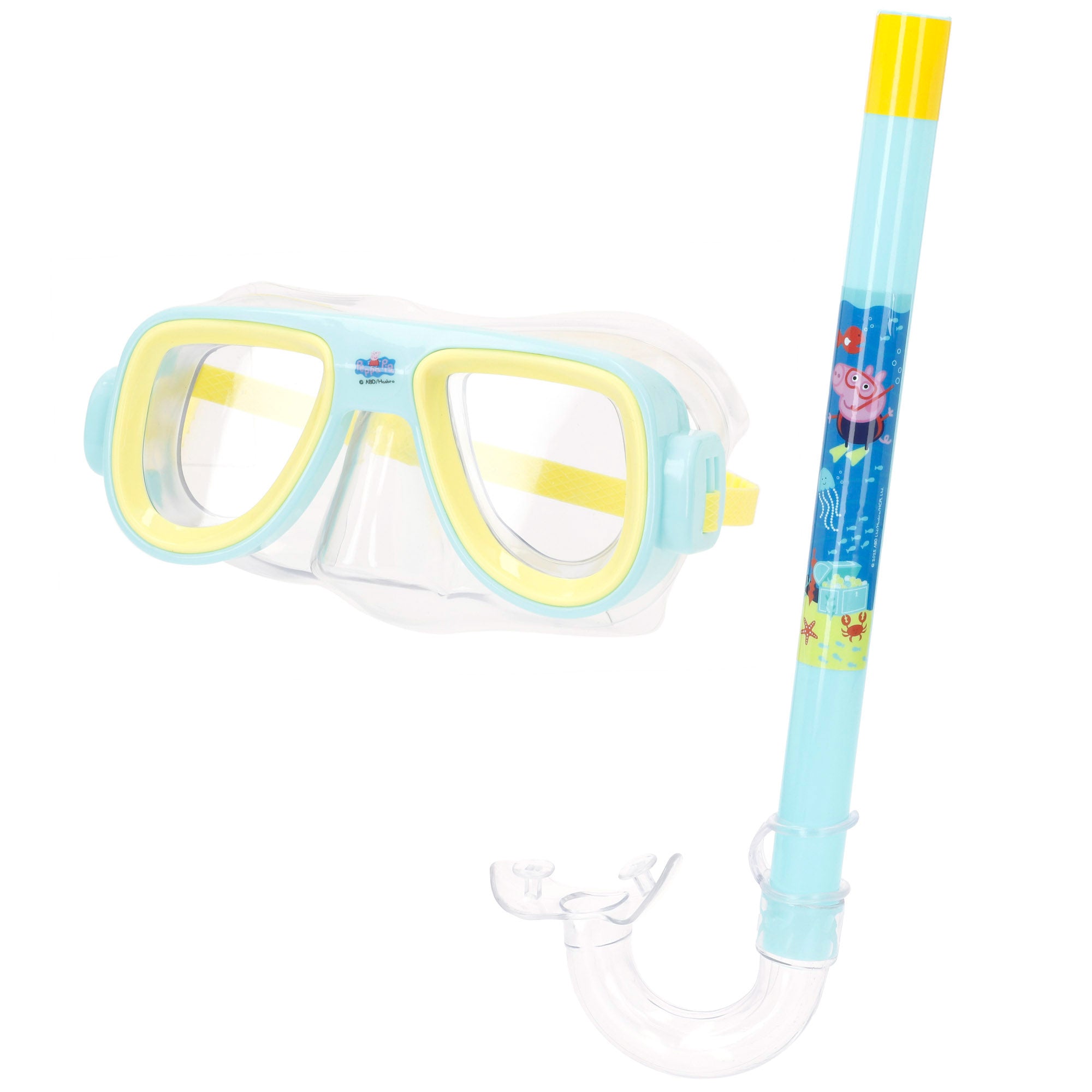 Conjunto de máscara de mergulho e snorkel da Peppa Pig