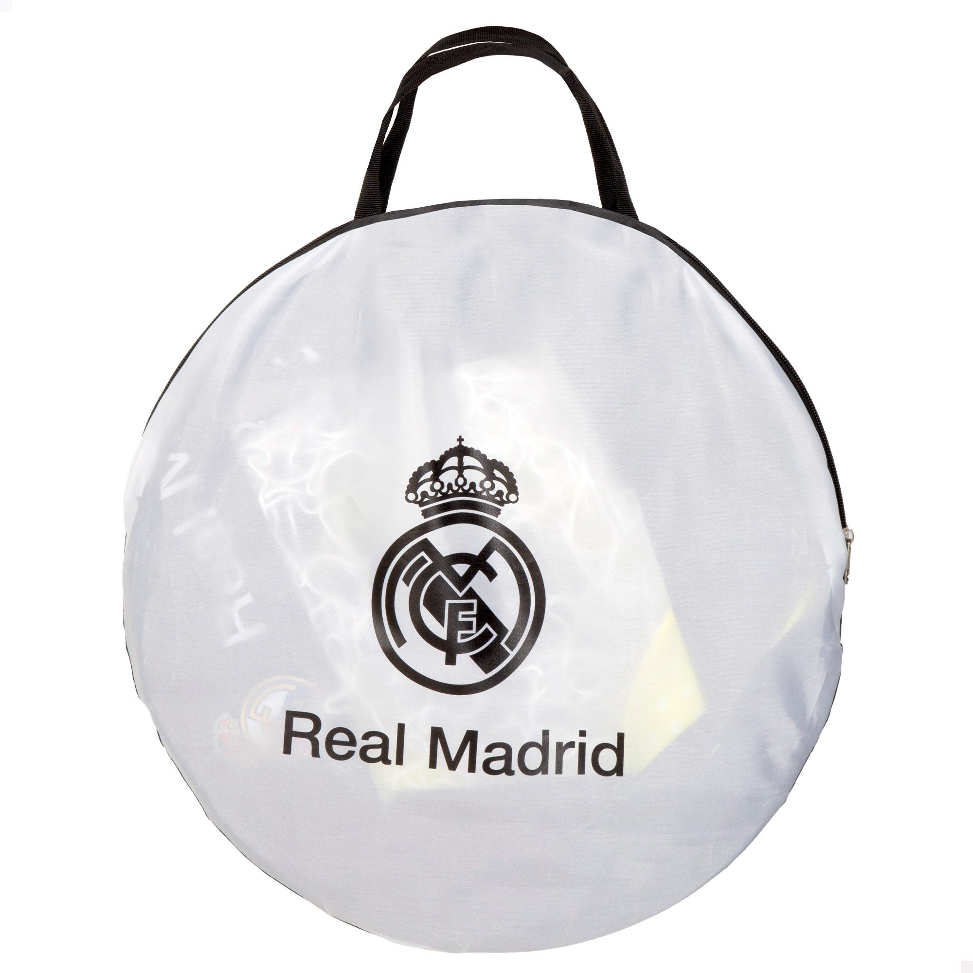 Conjunto de 2 balizas de futebol pop-up do Real Madrid, 120x80x80 cm