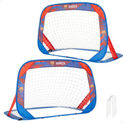 Conjunto de 2 balizas de futebol pop-up do Barça, 120x80x80 cm