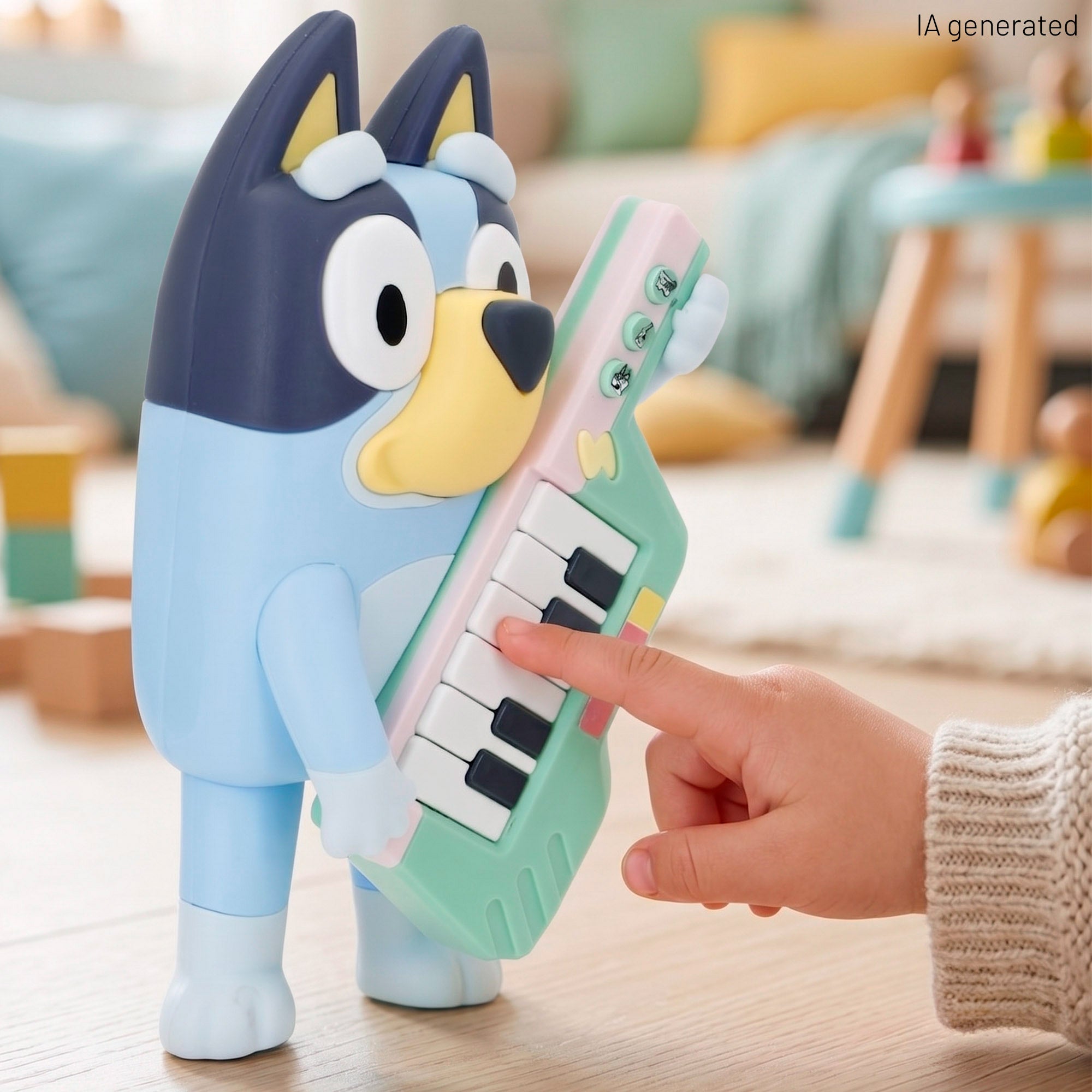 Bluey A minha primeira guitarra-piano + 18 meses