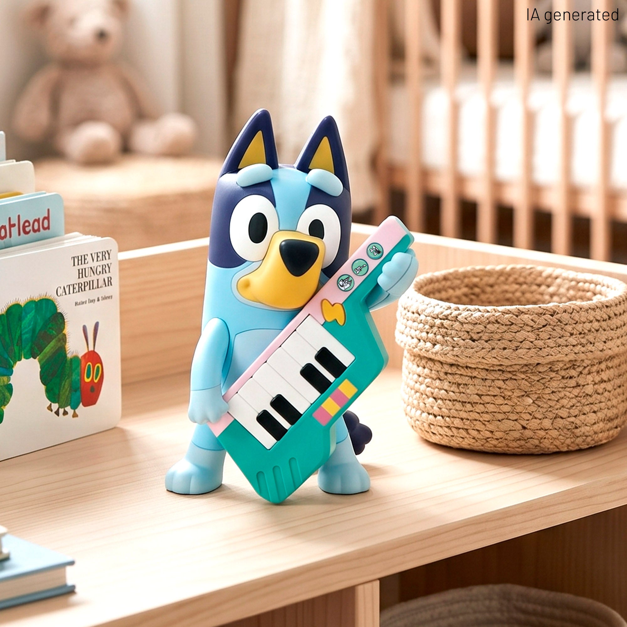 Bluey A minha primeira guitarra-piano + 18 meses