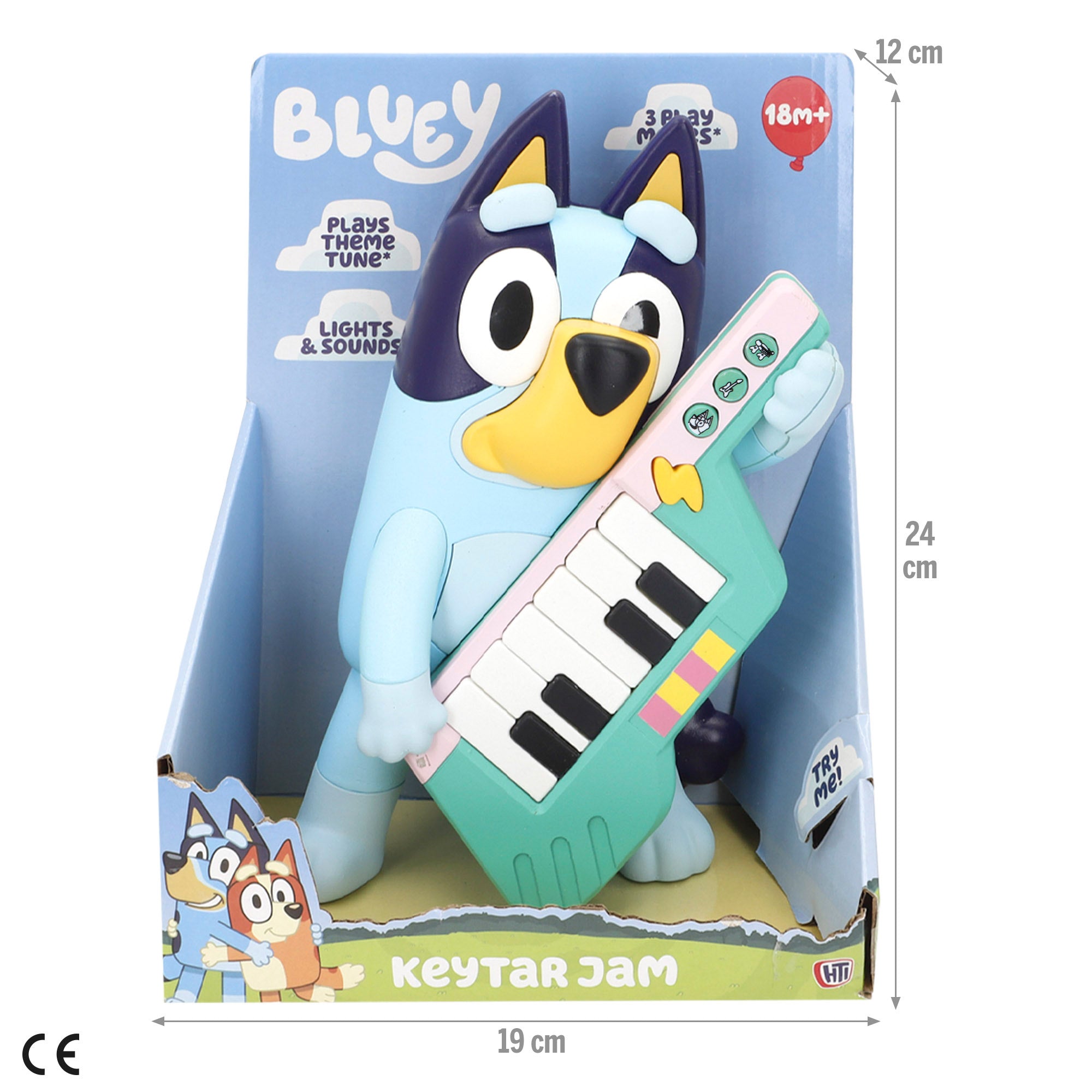 Bluey A minha primeira guitarra-piano + 18 meses