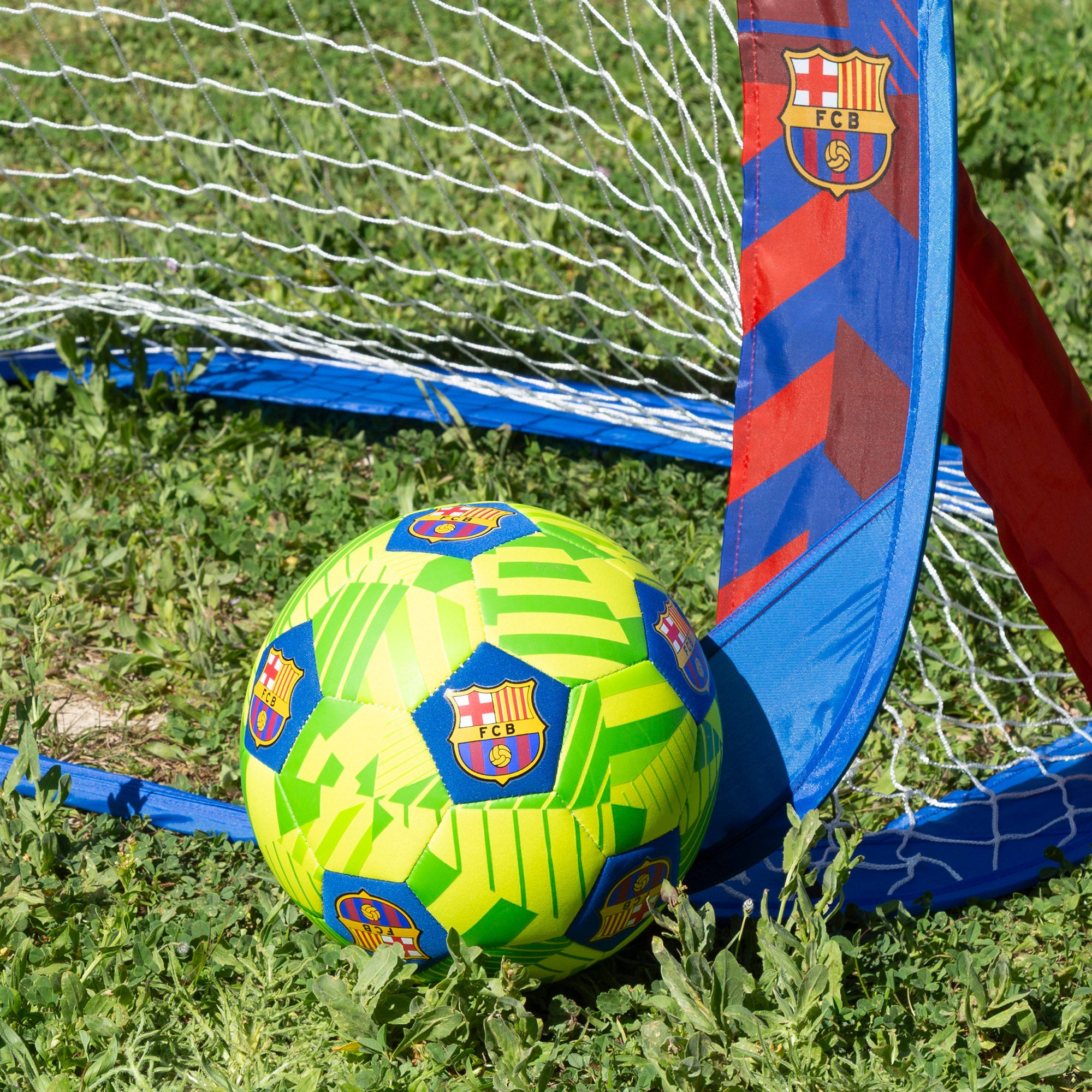Bola de futebol de praia do FC Barcelona tamanho 5 (desinflada)