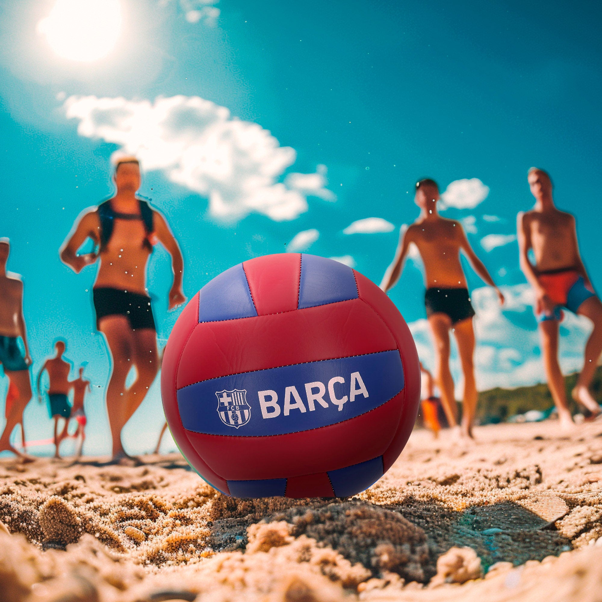Bola de voleibol do Barça tamanho 5 (desinflada)
