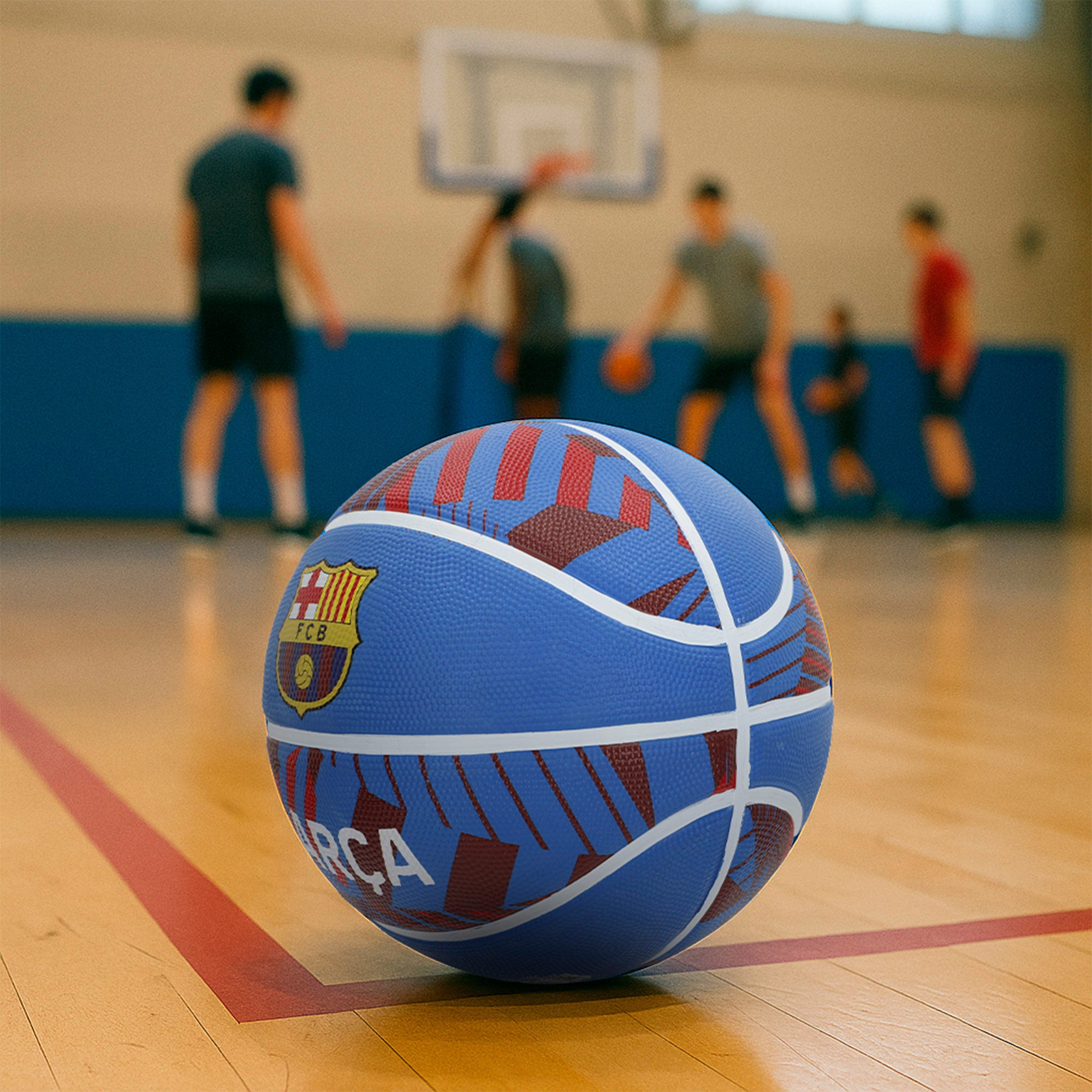 Bola de basquetebol Barça tamanho 7 (desinflada)