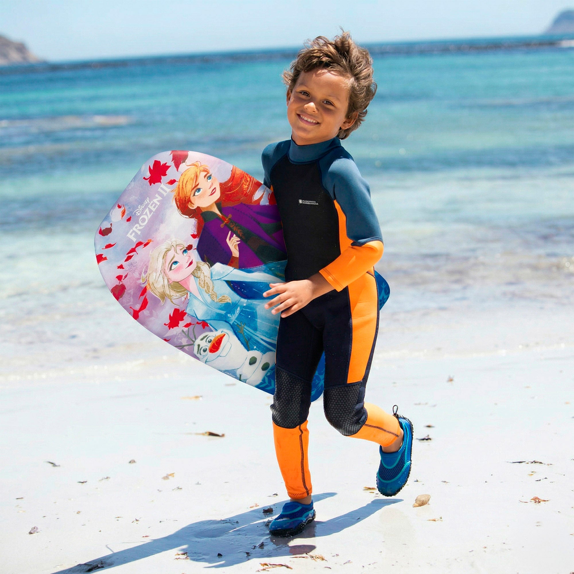 Prancha de bodyboard infantil Frozen de 82 cm