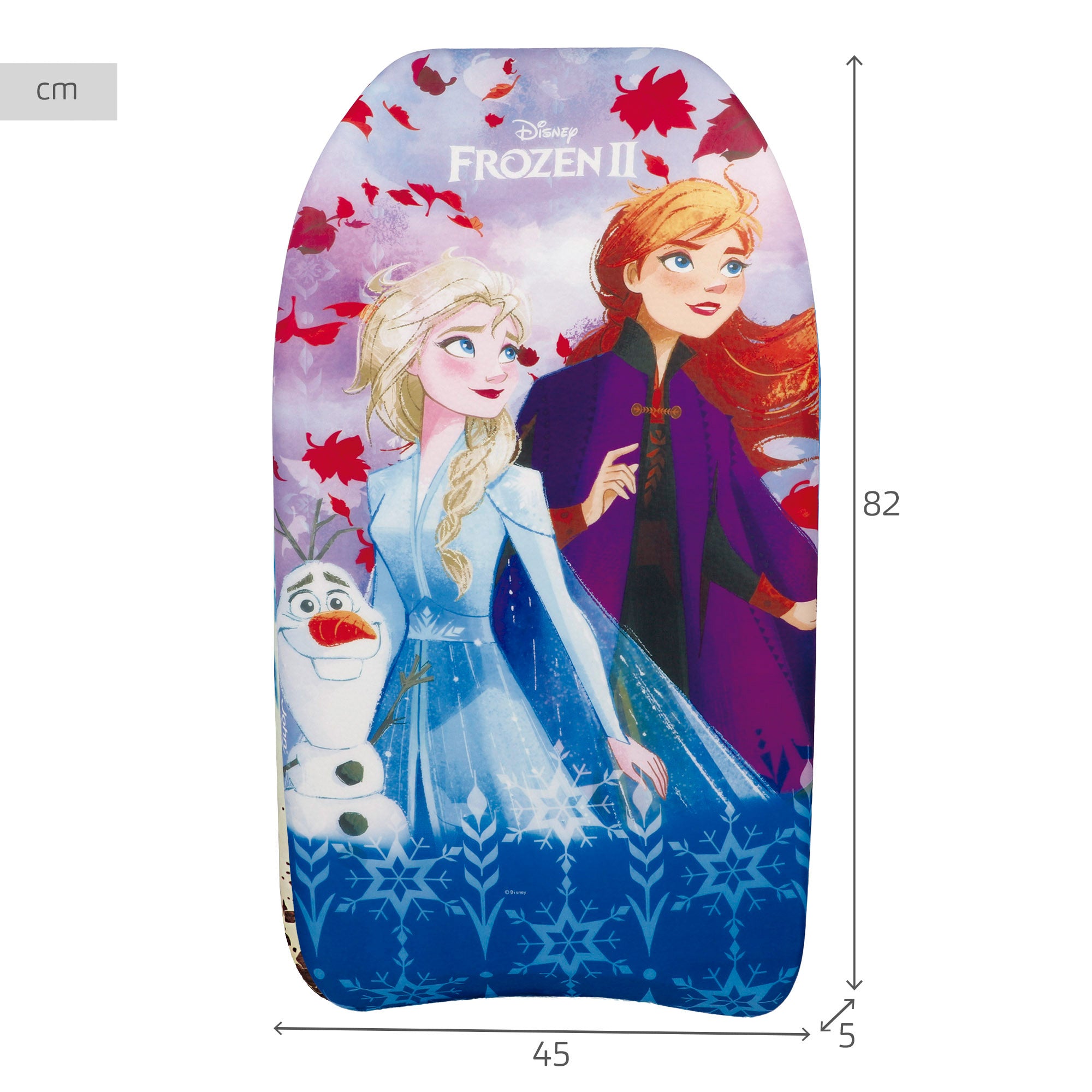 Prancha de bodyboard infantil Frozen de 82 cm