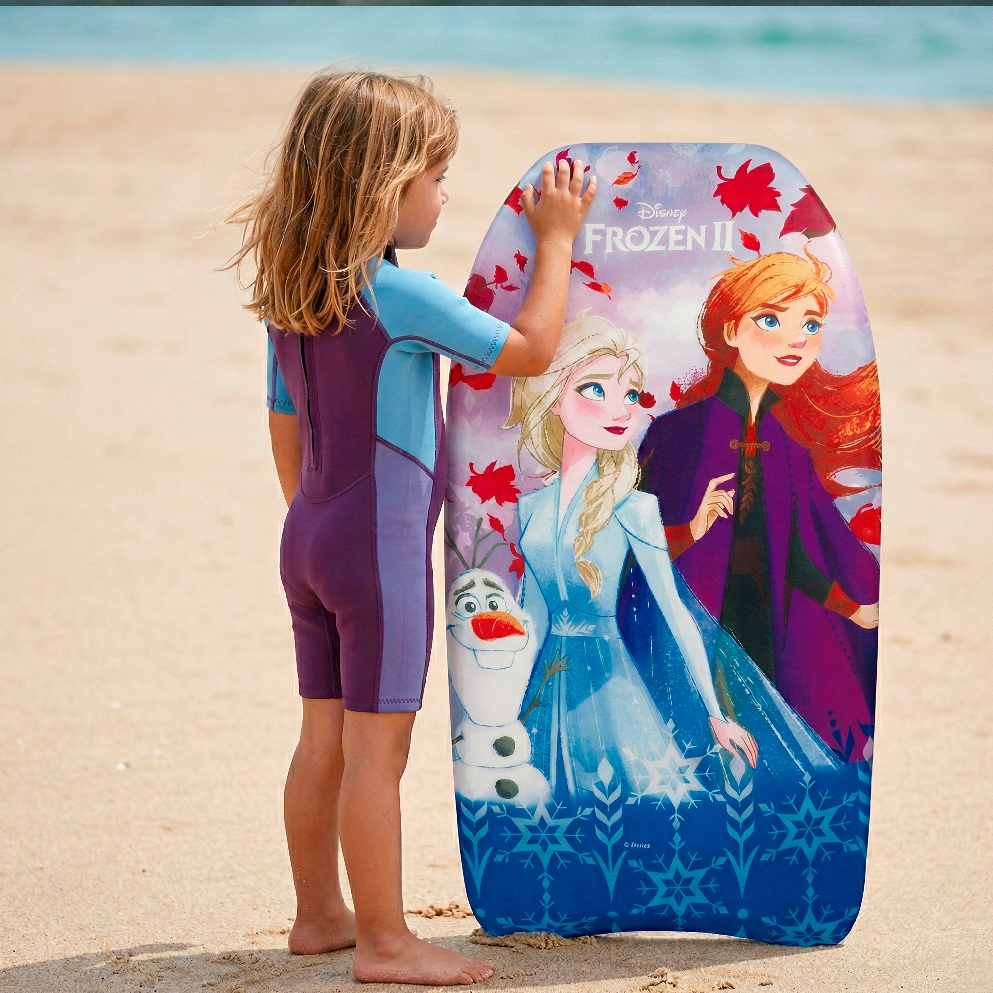 Prancha de bodyboard infantil Frozen de 82 cm