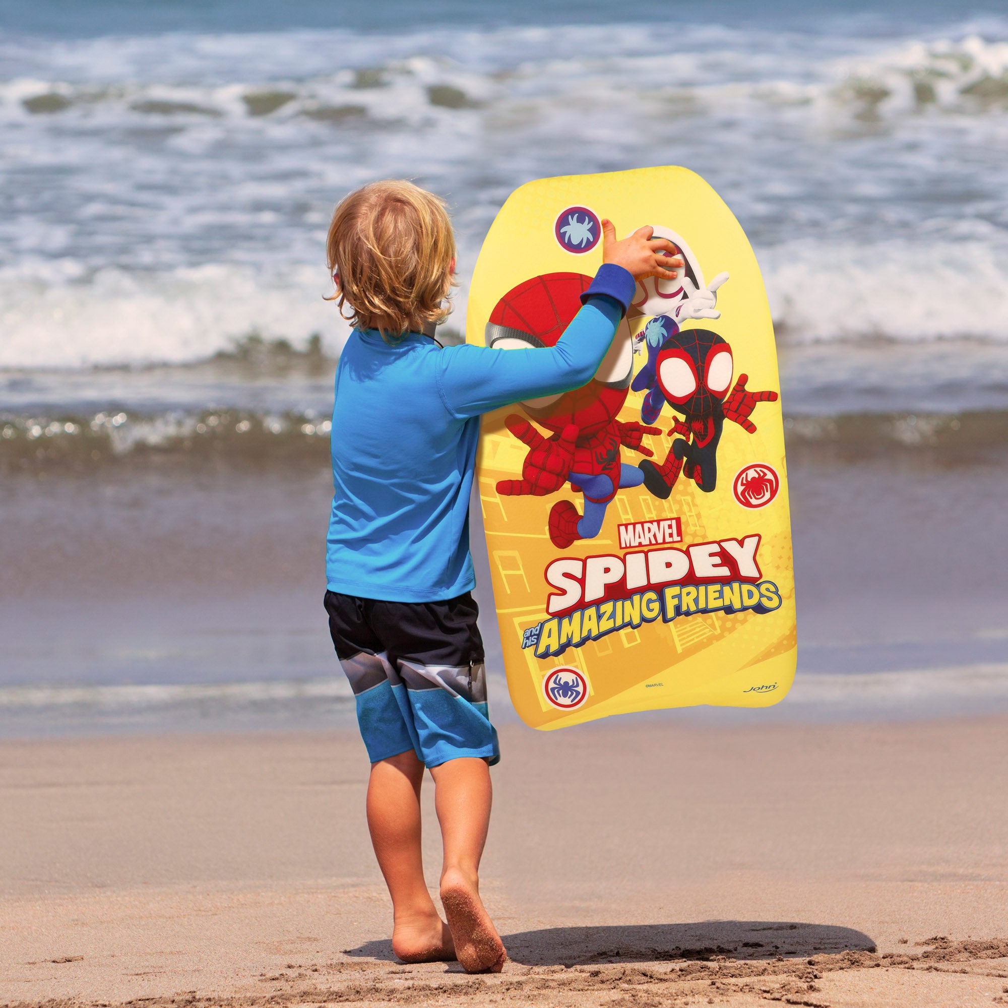 Prancha de bodyboard infantil Spidey de 82 cm