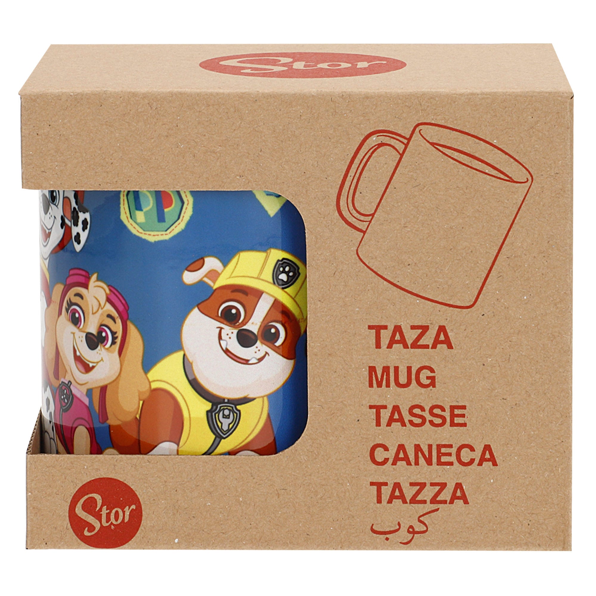 Caneca de cerâmica da Patrulha Pata