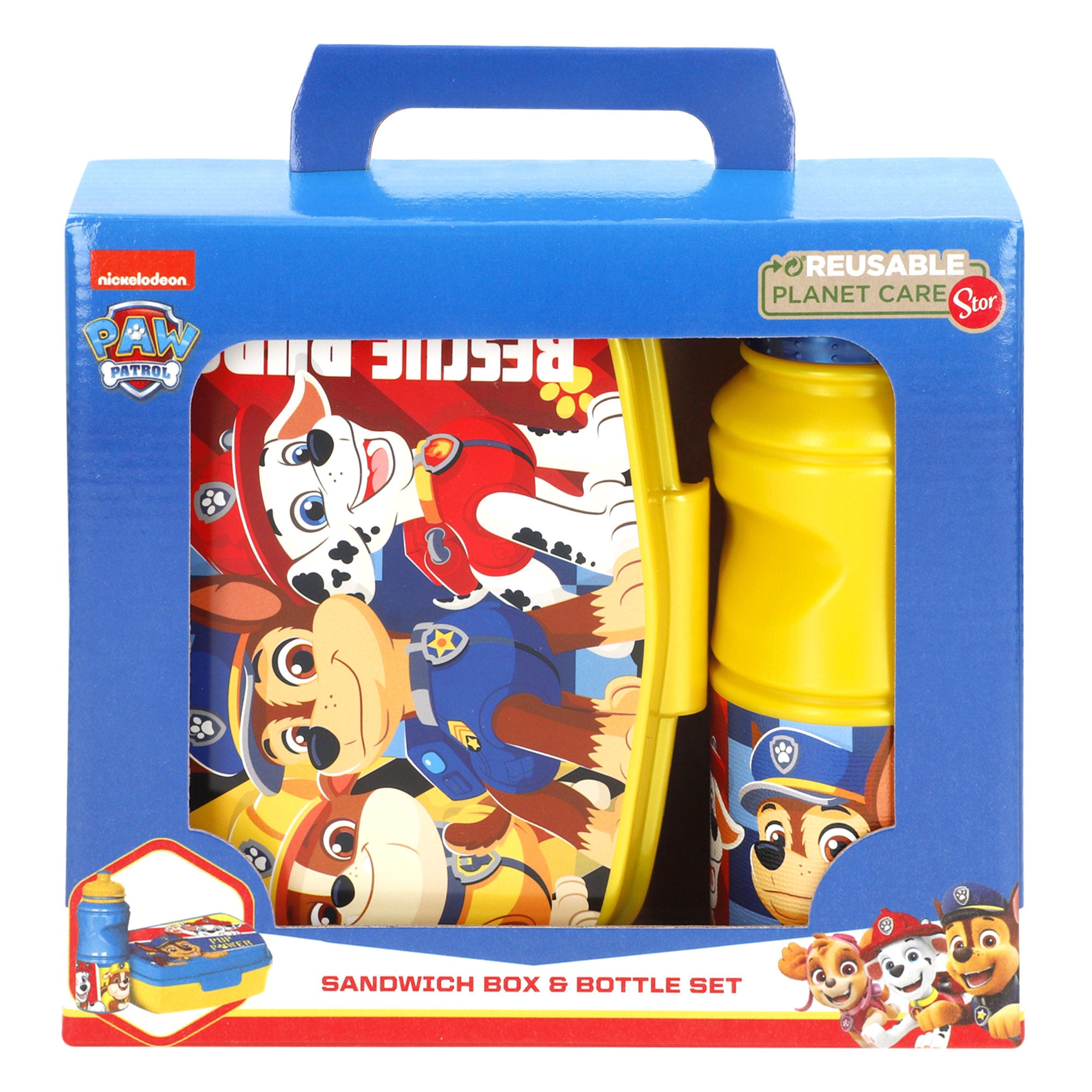 Conjunto de lancheira e garrafa infantil Patrulha Pata