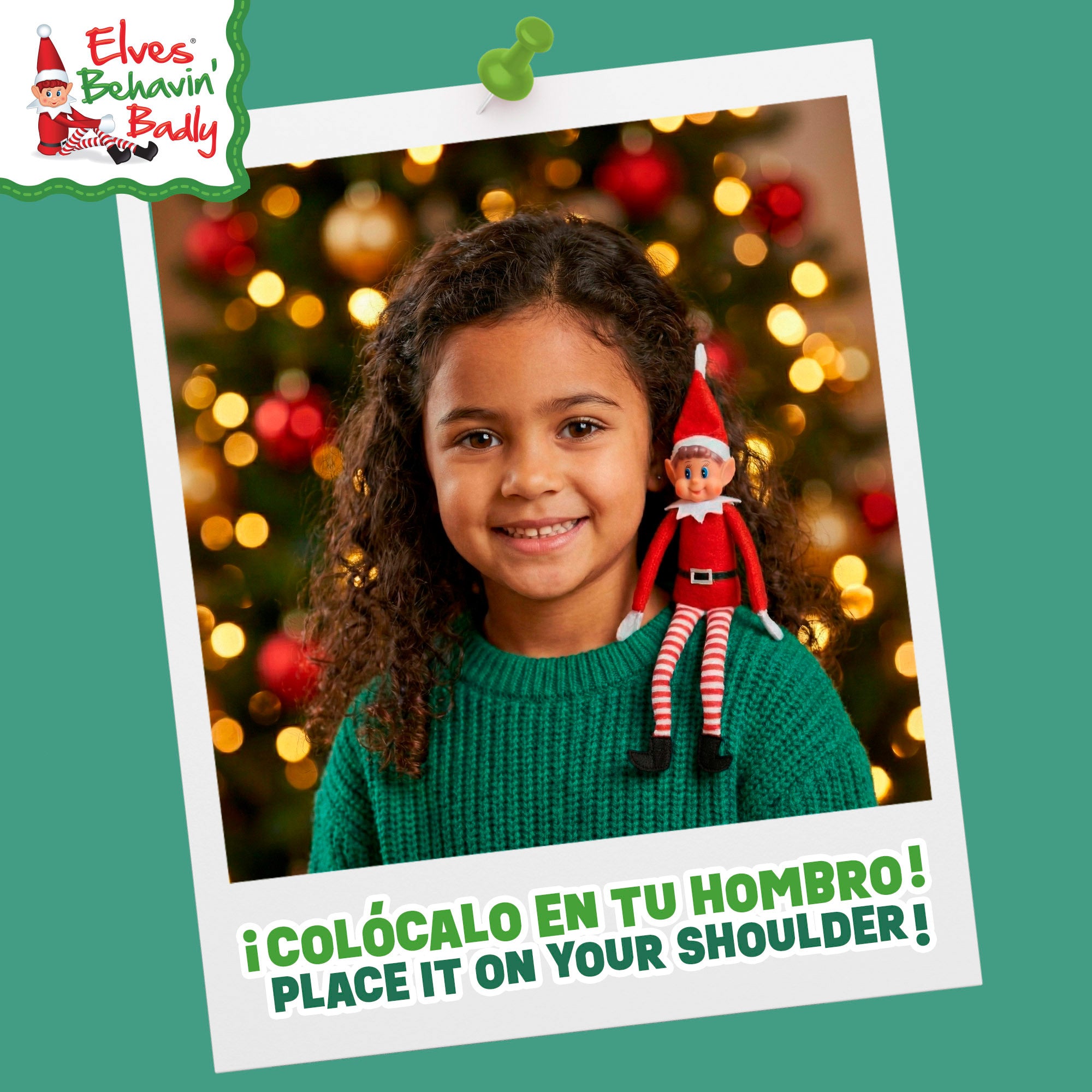 Elves Behavin' Badly Elfo atrevido original (rapaz ou rapariga) com íman magnético 25 cm