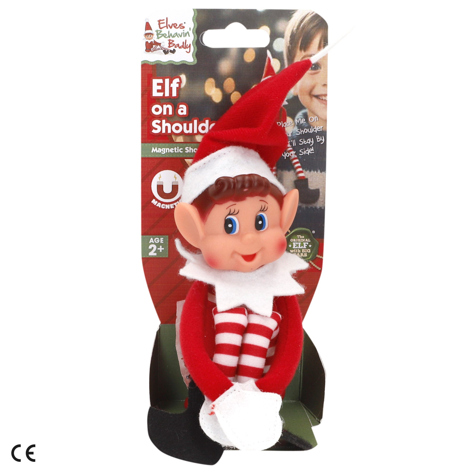 Elves Behavin' Badly Elfo atrevido original (rapaz ou rapariga) com íman magnético 25 cm