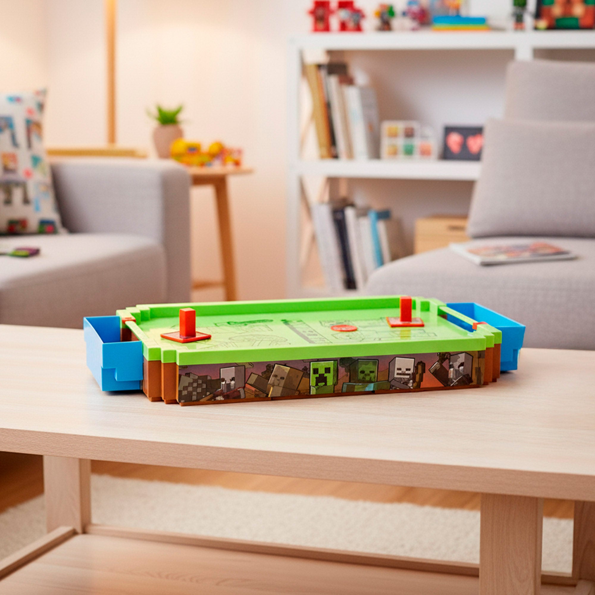 Mesa grande de air hockey do Minecraft Overworld