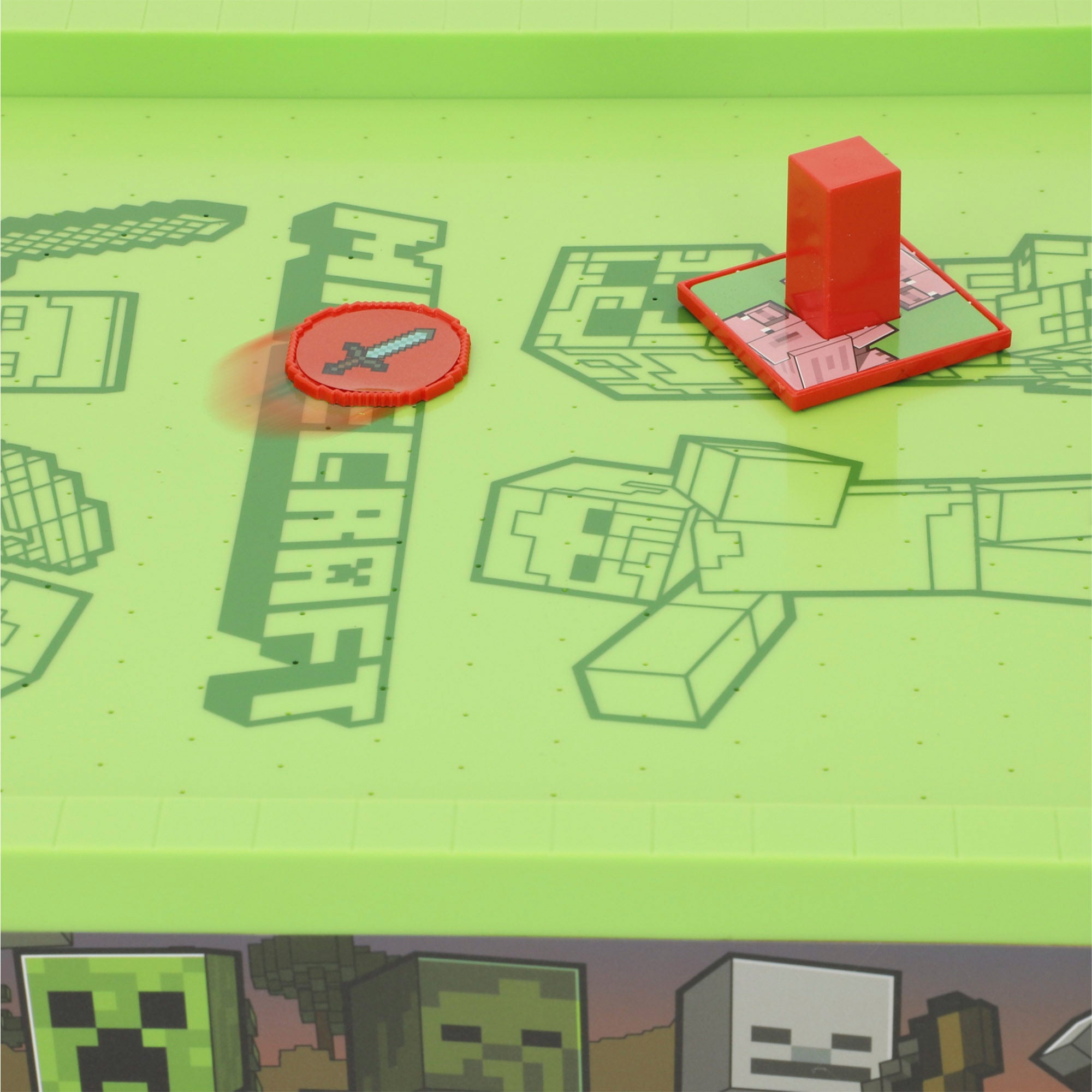 Mesa grande de air hockey do Minecraft Overworld