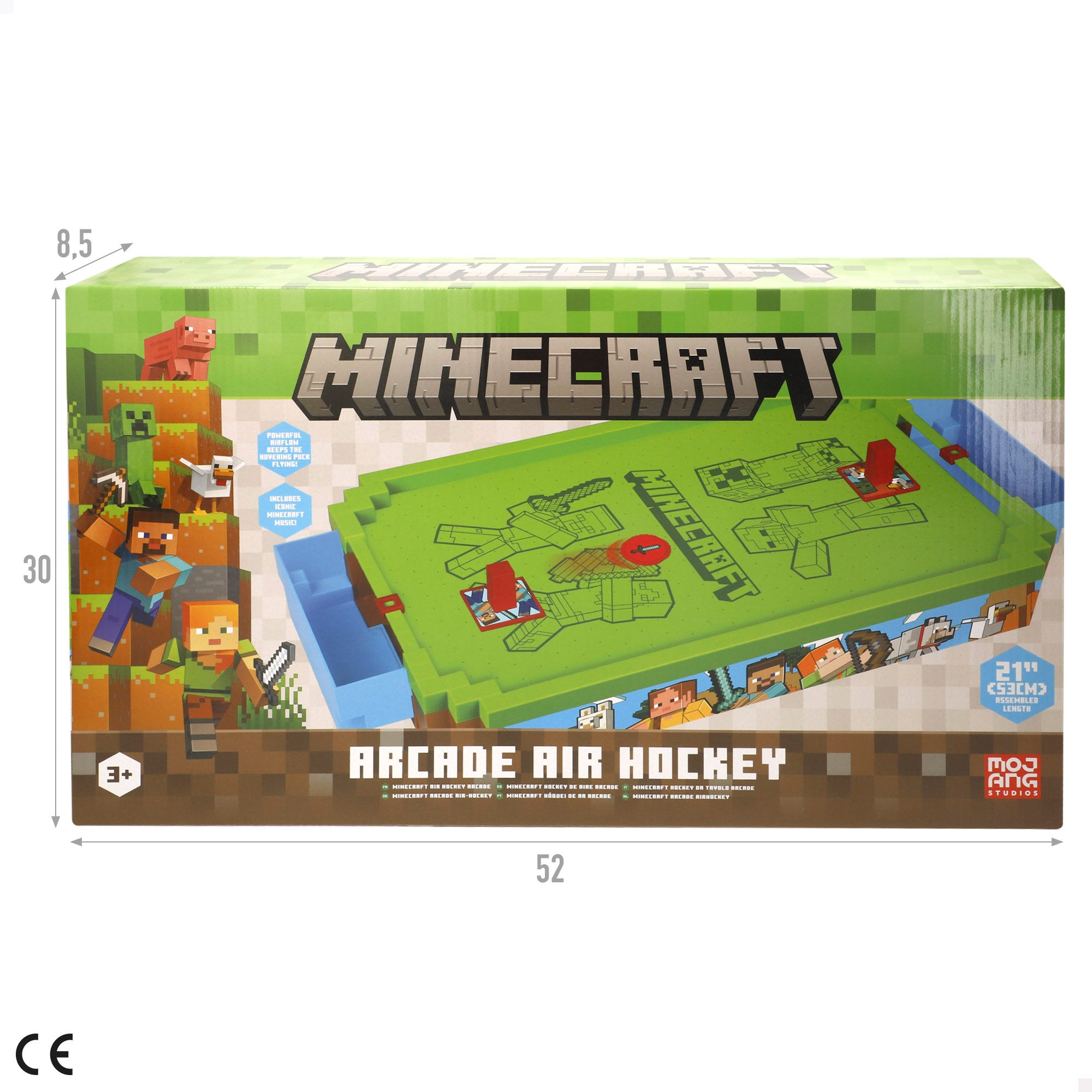 Mesa grande de air hockey do Minecraft Overworld