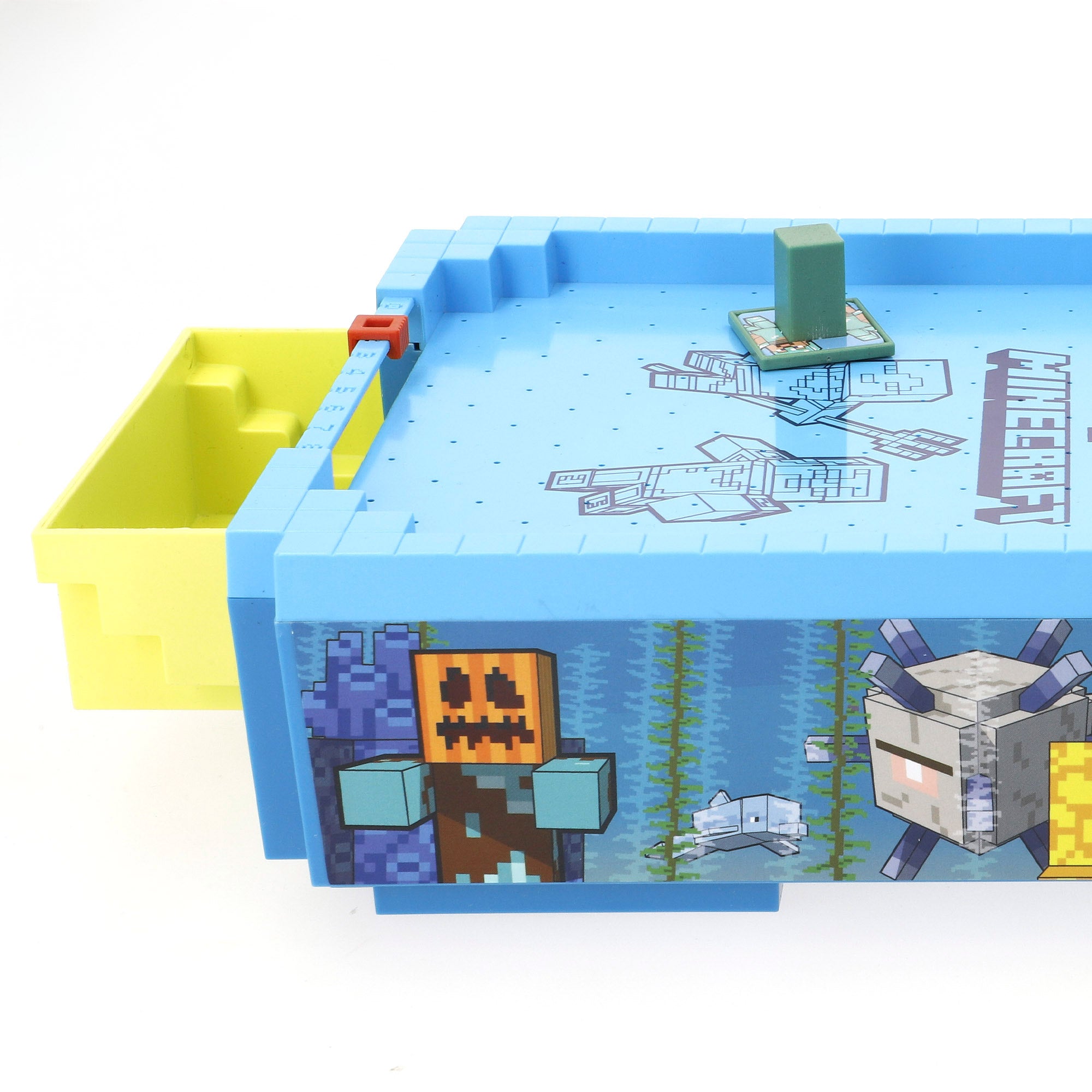 Mini mesa de air hockey do Minecraft subaquática