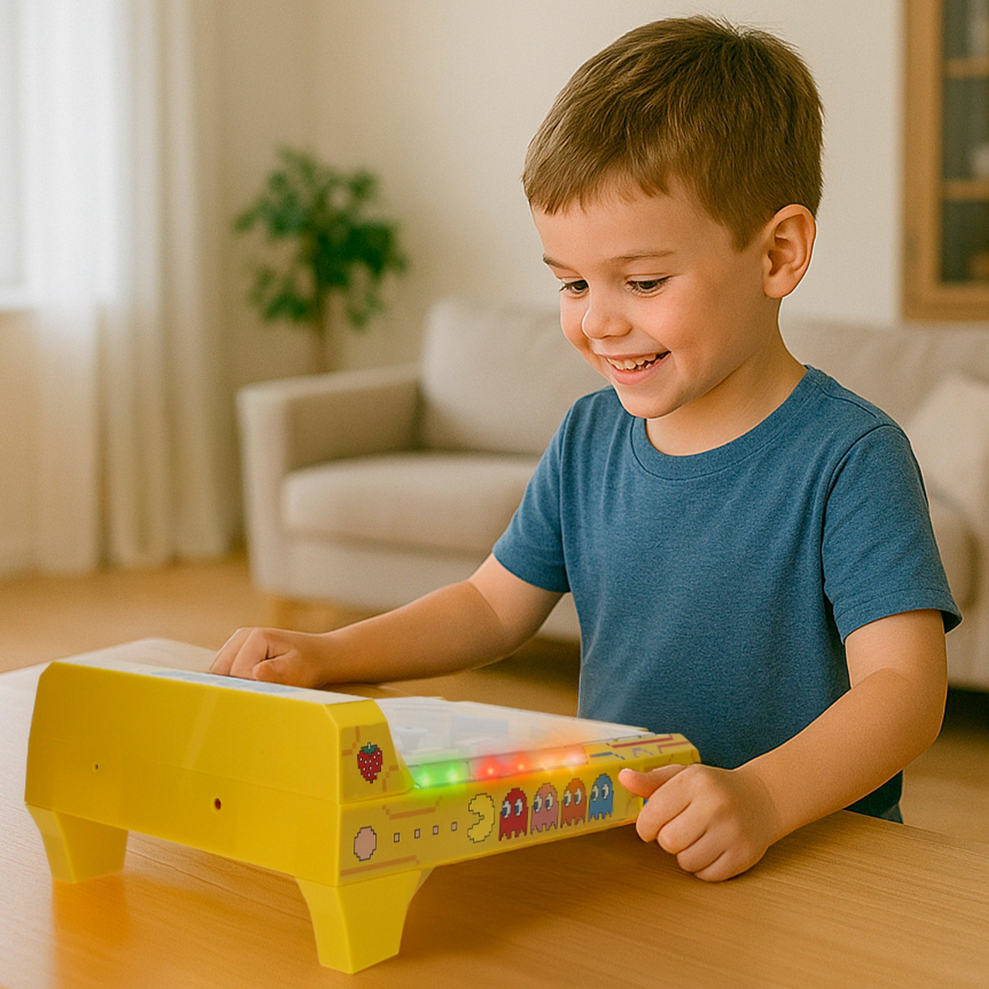 Arcade de mesa Pac-Man Pinball com luz e som.