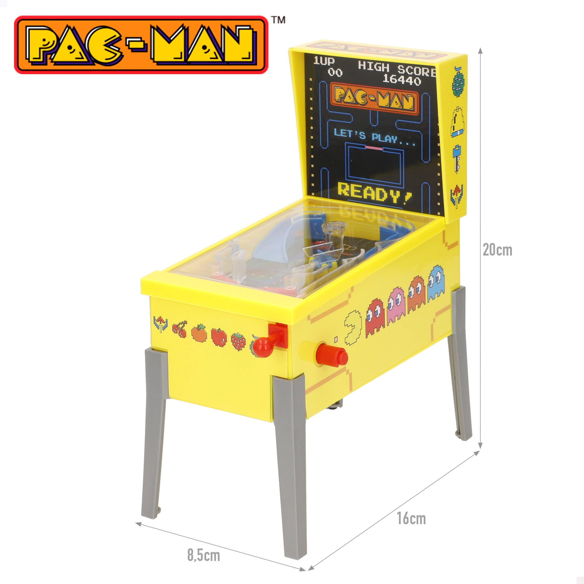 Mini arcade Pac-Man 16x8,5x26 cm