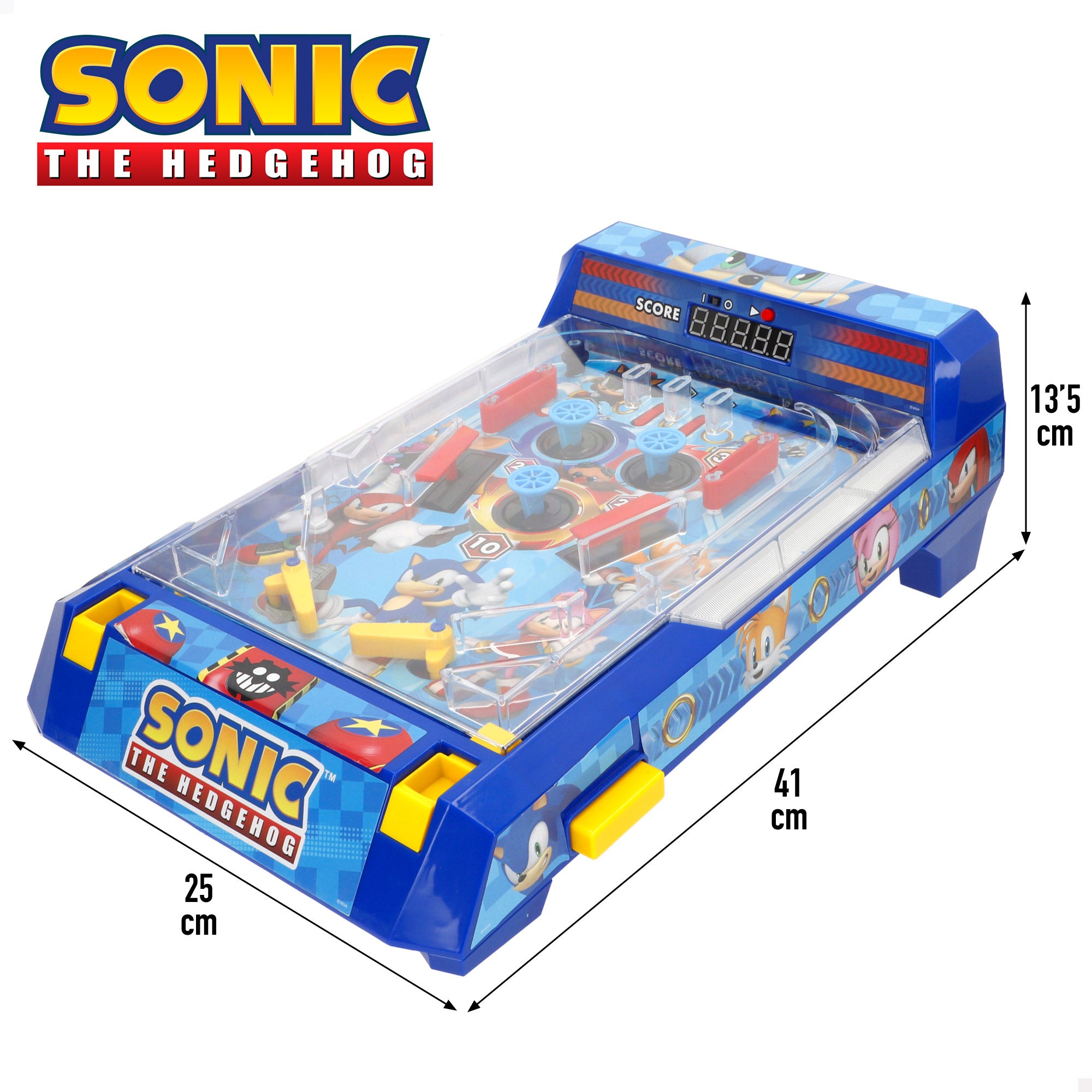 Arcade de mesa Sonic Pinball com luz e som.