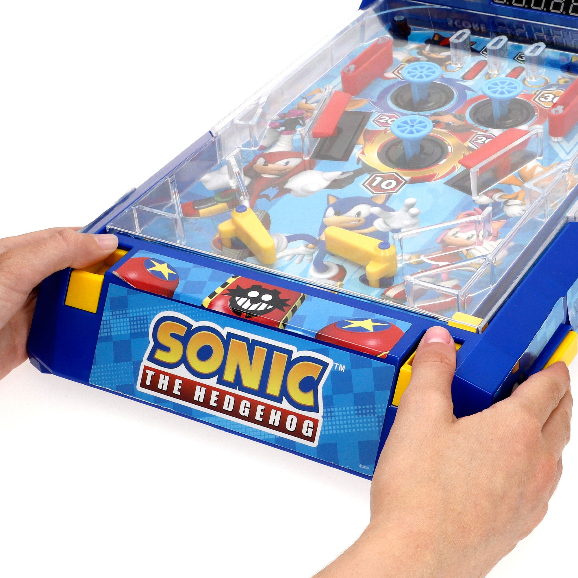 Arcade de mesa Sonic Pinball com luz e som.
